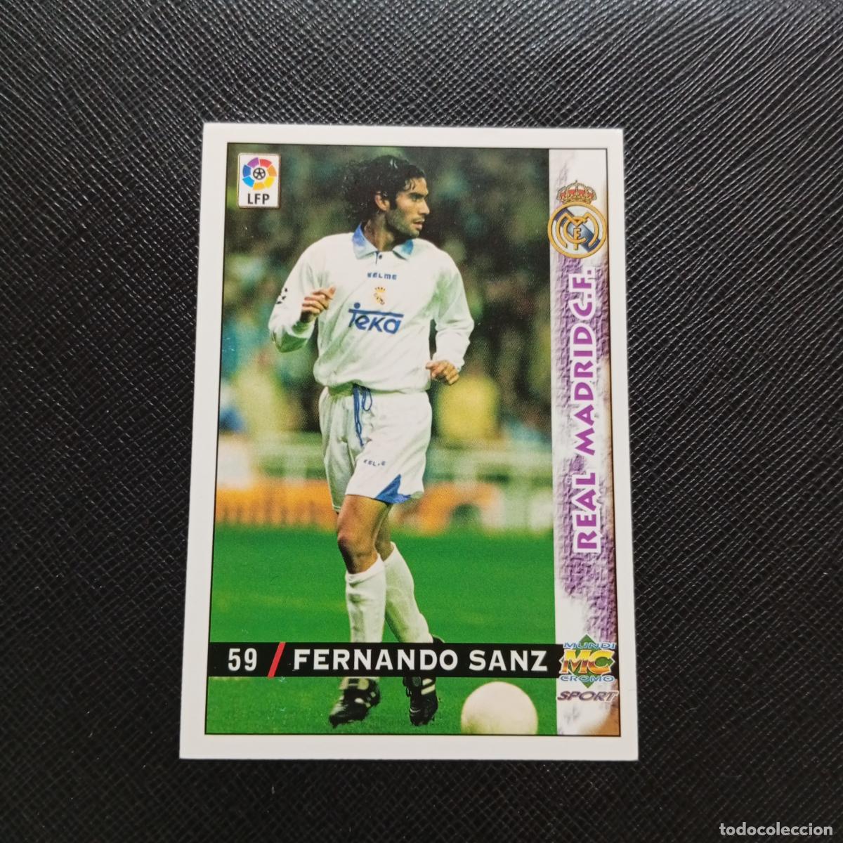 Cromos de f&uacute;tbol: 59 FERNANDO SANZ REAL MADRID MUNDICROMO 1998 1999 CROMO FUTBOL LIGA 98 99 - A218 PG8