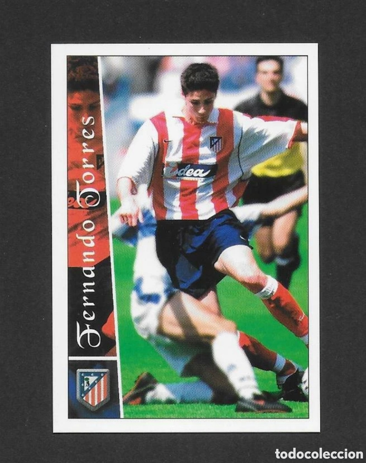 Cromos de f&uacute;tbol: # 481 FERNANDO TORRES (ATLETICO DE MADRID) ROOKIE CARD , MUNDICROMO LIGA 2002 2003