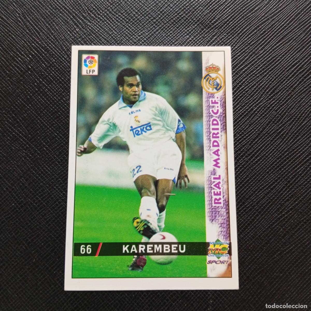 Cromos de f&uacute;tbol: 66 KAREMBEU REAL MADRID MUNDICROMO 1998 1999 CROMO FUTBOL LIGA 98 99 - A218 PG8