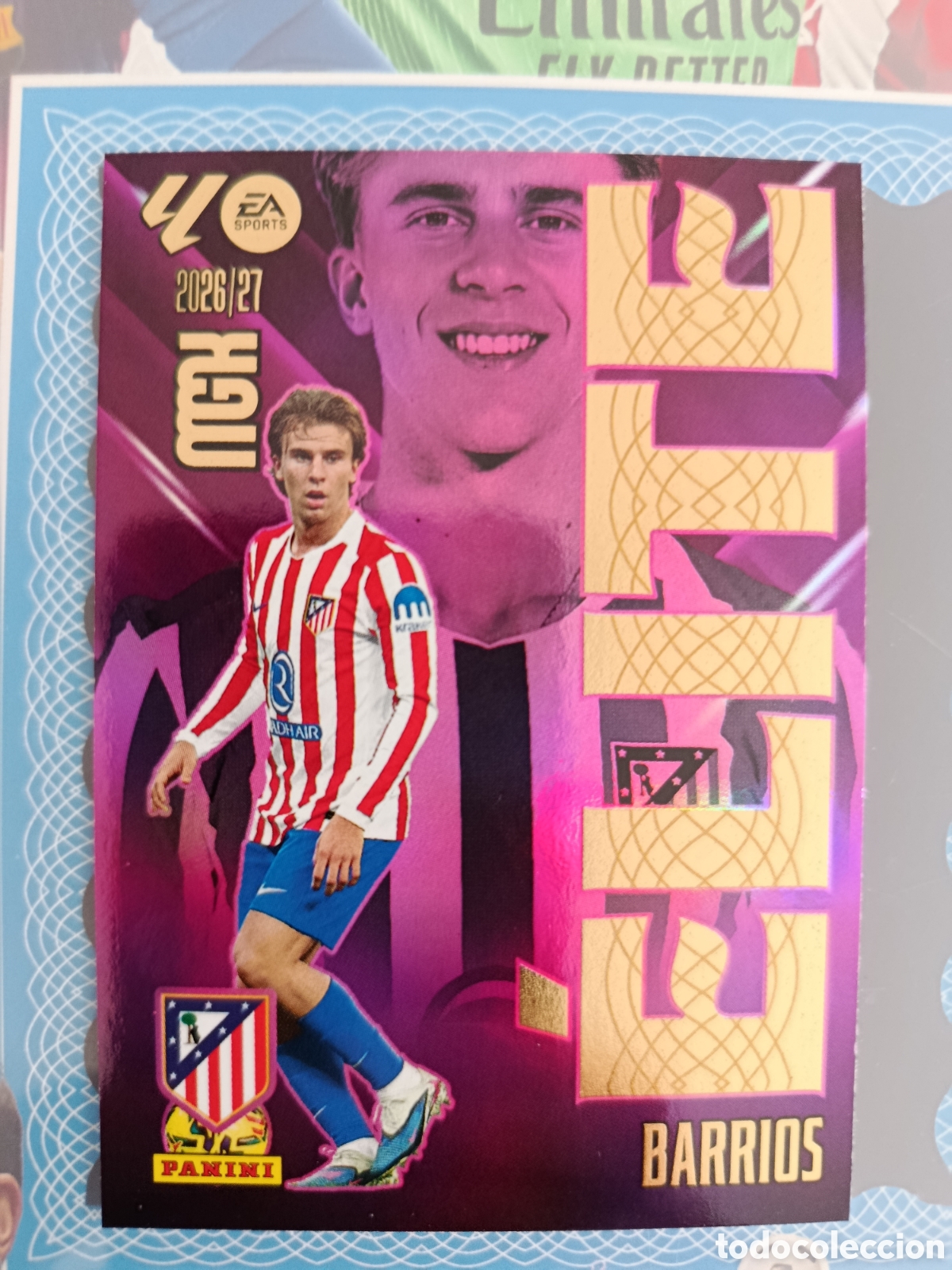 Cromos de f&uacute;tbol: MEGACRACKS 2026 2027 - PANINI - N&ordm; 1 BARRIOS ELITE
