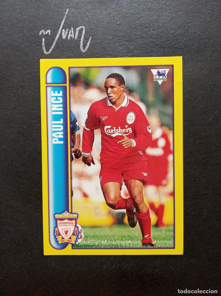 Cromos de f&uacute;tbol: N&ordm; 334 INTERNATIONAL PLAYER PAUL INCE LIVERPOOL ⚽ MERLIN &reg; PREMIER 1997 1998 97 98 SIN PEGAR