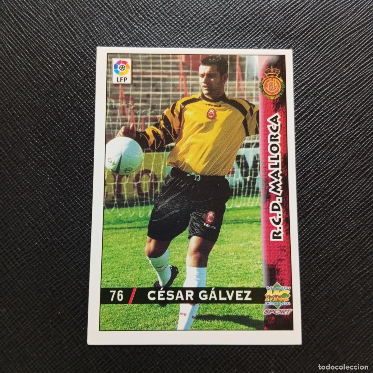 Cromos de f&uacute;tbol: 76 CESAR GALVEZ MALLORCA MUNDICROMO 1998 1999 CROMO FUTBOL LIGA 98 99 - A218 PG10