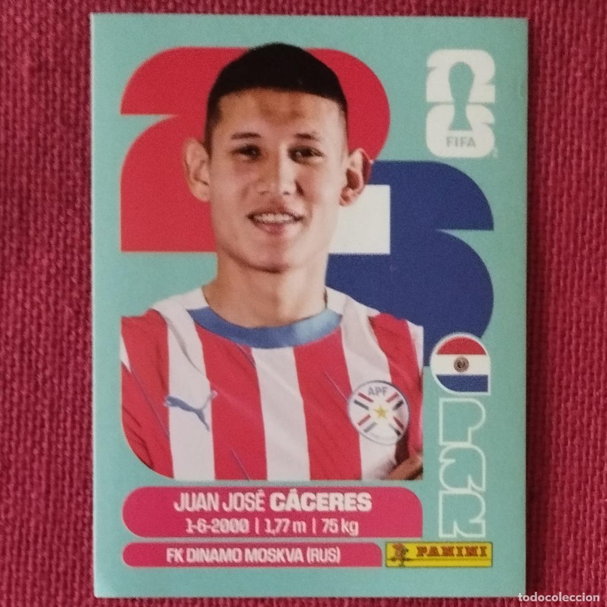 Cromos de f&uacute;tbol: JUAN JOSE CACERES - PAR 6 - PARAGUAY - MUNDIAL DE FUTBOL - FIFA WORLD CUP 2026