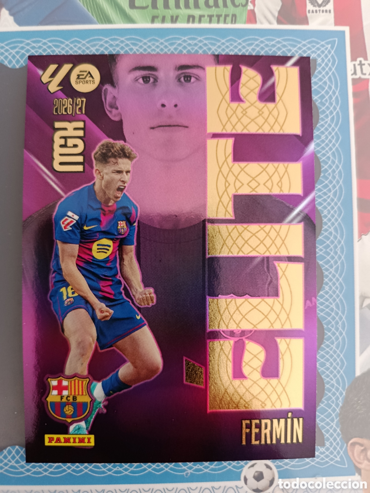 Cromos de f&uacute;tbol: MEGACRACKS 2026 2027 - PANINI - N&ordm; 6 FERM&Iacute;N L&Oacute;PEZ BARCELONA ELITE