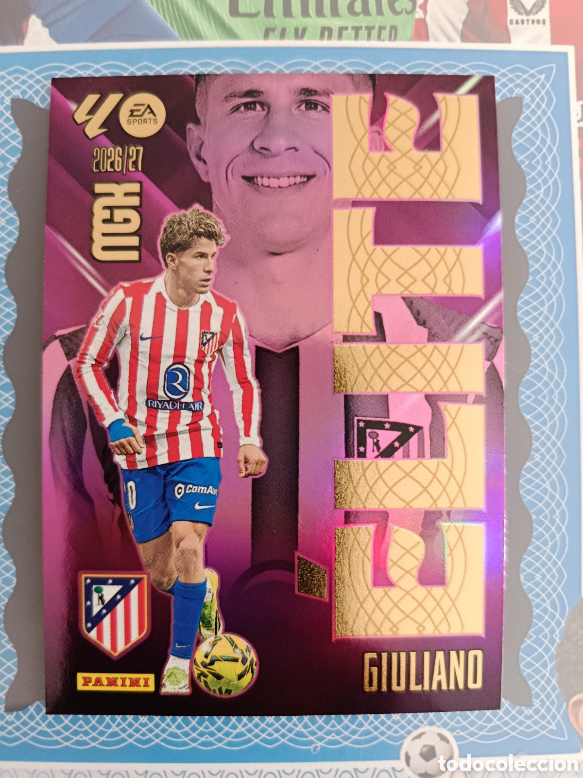 Cromos de f&uacute;tbol: MEGACRACKS 2026 2027 - PANINI - N&ordm; 7 GIULIANO ATL&Eacute;TICO DE MADRID ELITE