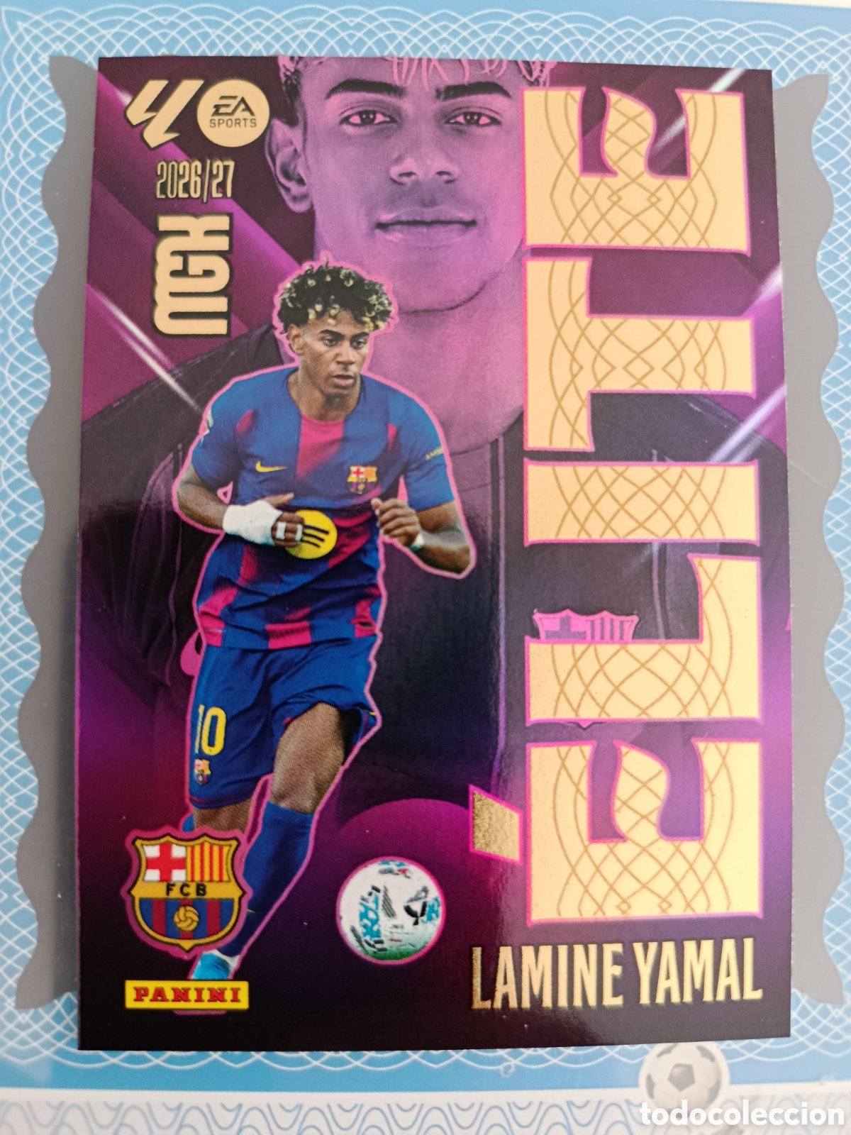 Cromos de f&uacute;tbol: MEGACRACKS 2026 2027 - PANINI - N&ordm; 9 LAMINE YAMAL ELITE