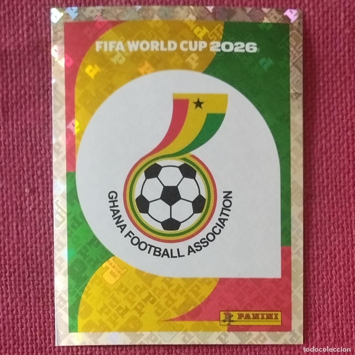 Fu&szlig;ball-Sticker: ESCUDO DE GHANA - GHA 1 - MUNDIAL DE FUTBOL - FIFA WORLD CUP 2026