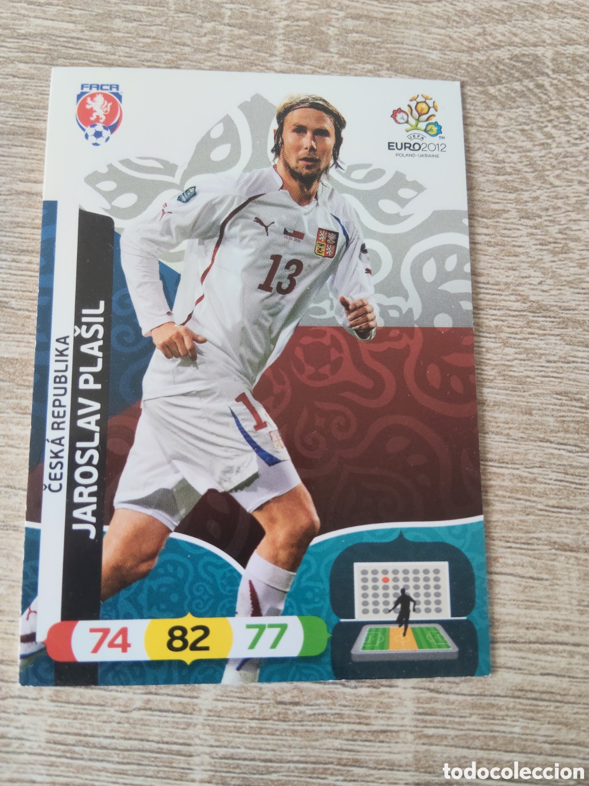Fu&szlig;ball-Sticker: Panini Adrenalyn euro 2012 Jaroslav Plasil Rep&uacute;blica Checa
