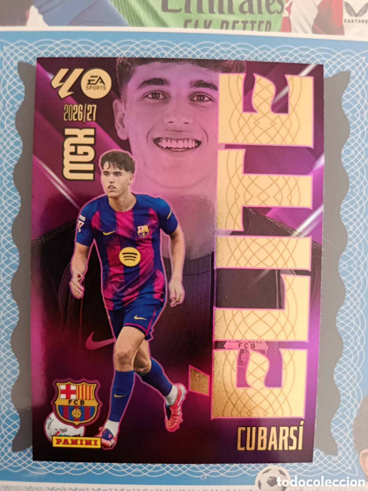 Fu&szlig;ball-Sticker: MEGACRACKS 2026 2027 - PANINI - N&ordm; 515 CUBARSI BARCELONA ELITE