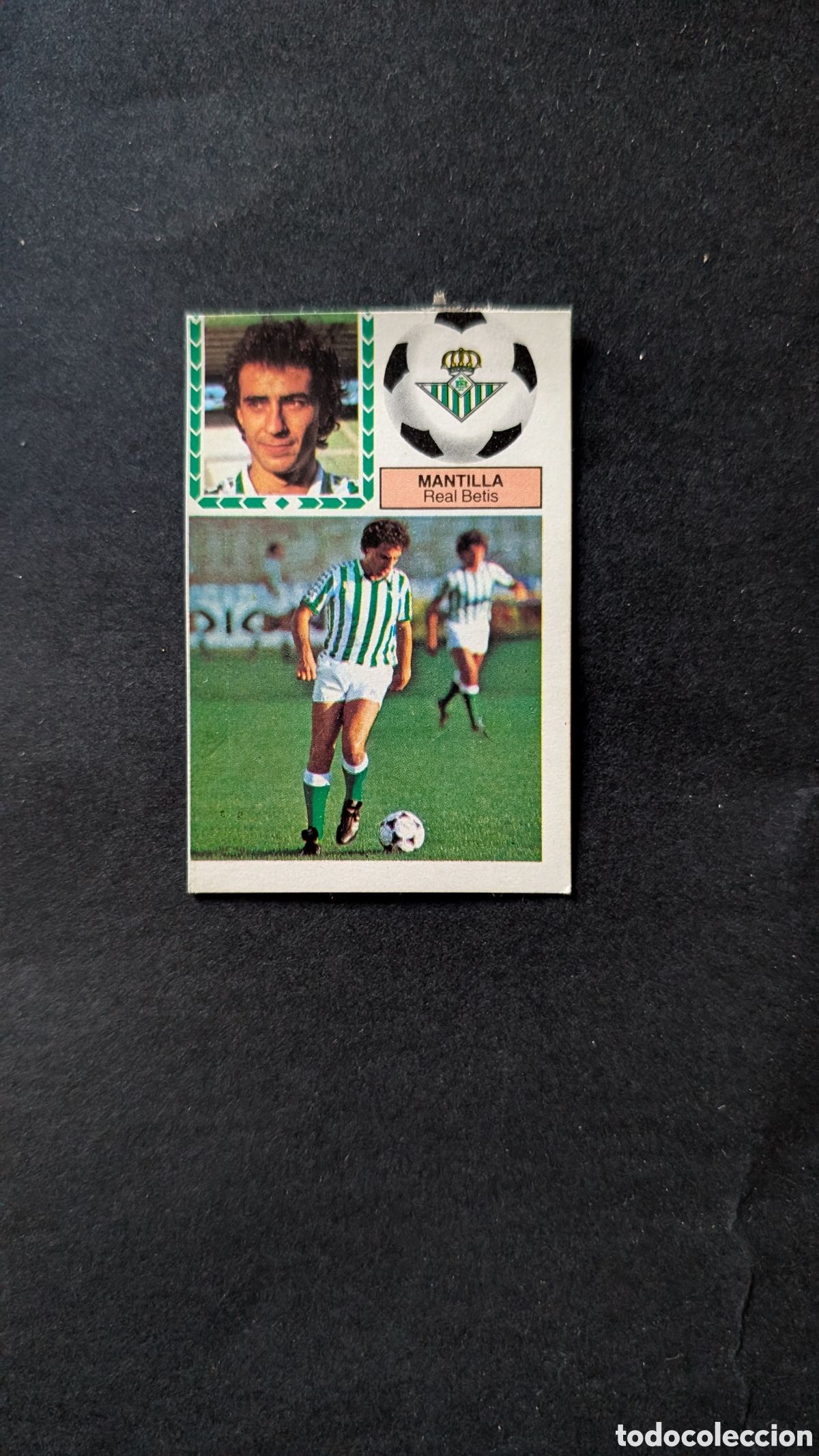 Fu&szlig;ball-Sticker: L2 MANTILLA BETIS FICHAJE 20 VERSION LIGA ESTE 1983/84 83 84 DESPEGADO