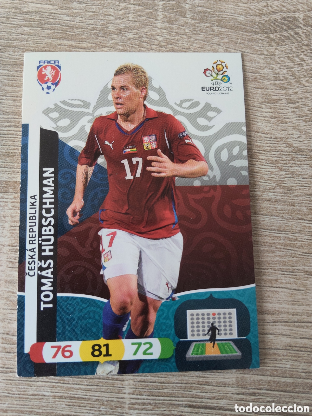 Cromos de f&uacute;tbol: Panini Adrenalyn euro 2012 Tomas Hubschman Rep&uacute;blica Checa