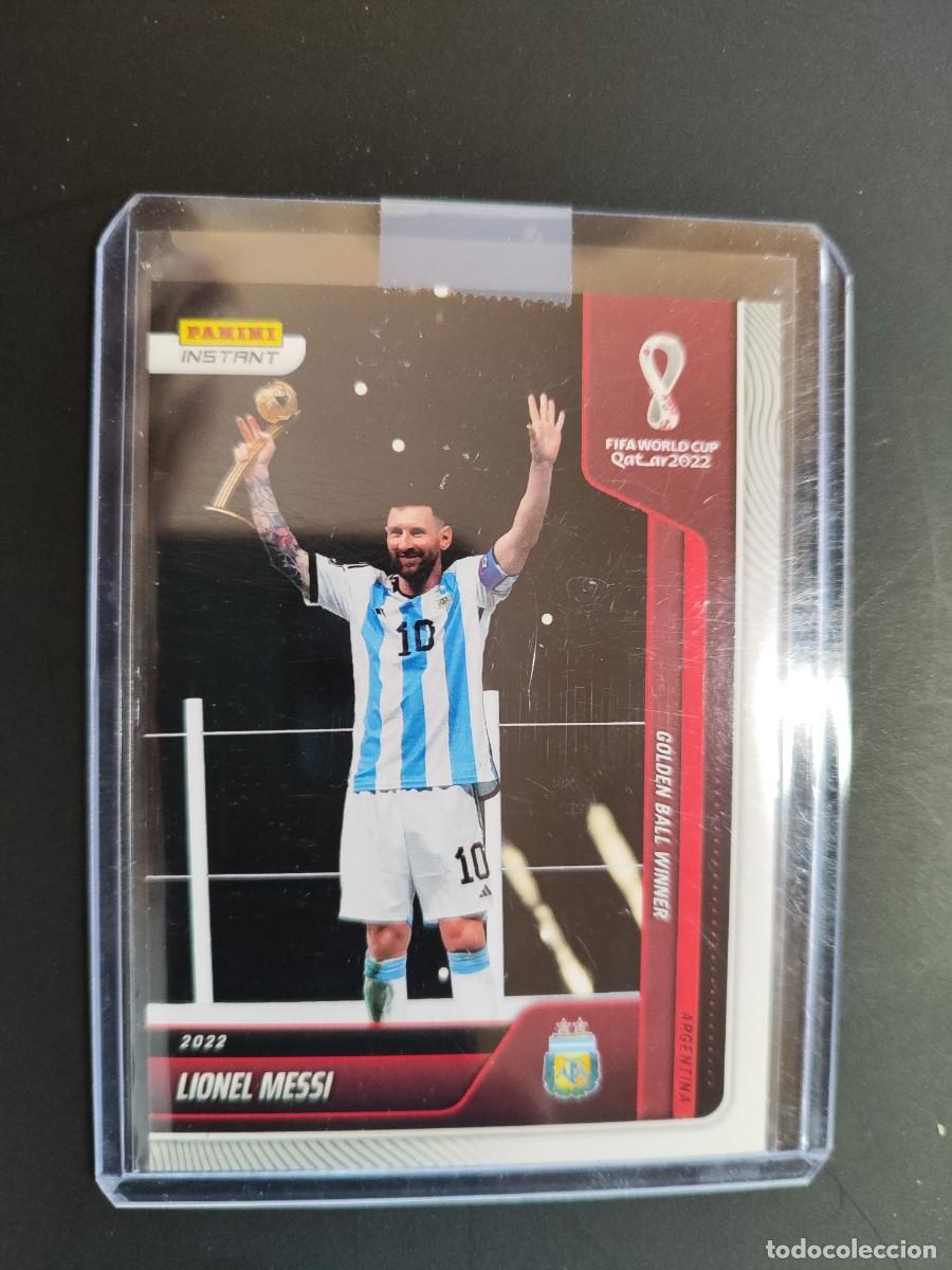 Cromos de f&uacute;tbol: PANINI INSTANT QATAR 2022 CARD GOLDEN BALL WINNER LEO MESSI ARGENTINA # N&ordm;132