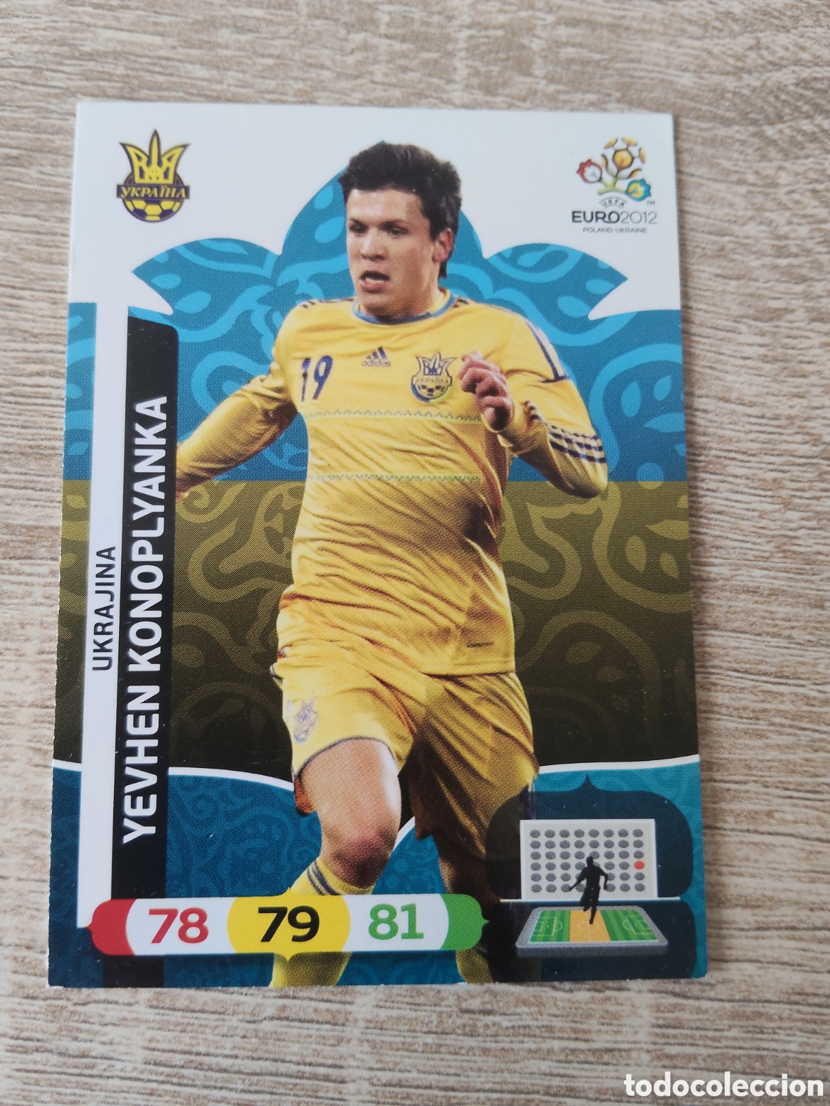 Cromos de f&uacute;tbol: Panini Adrenalyn euro 2012 Yevhen Konoplyanka Ucrania