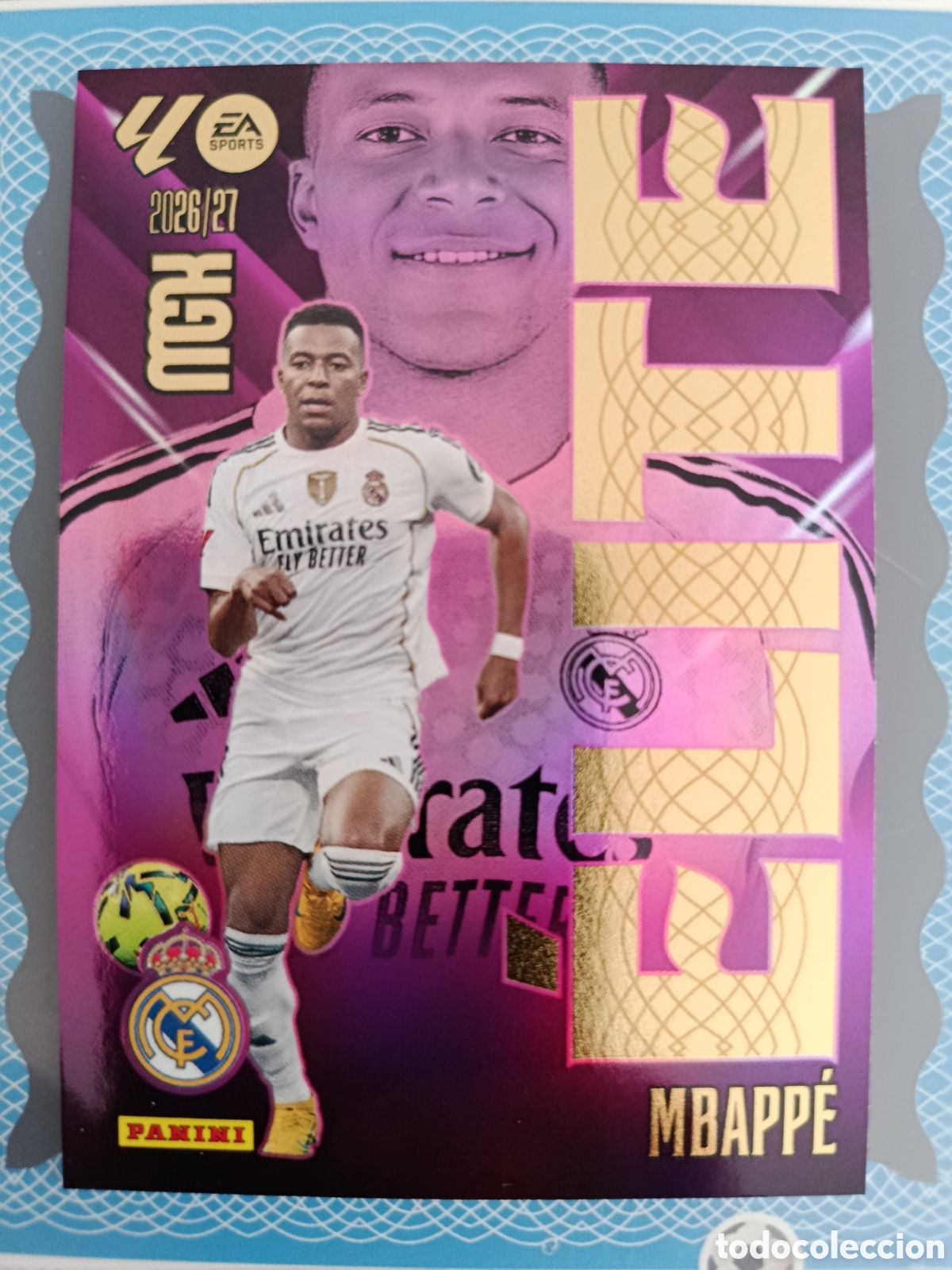 Cromos de f&uacute;tbol: MEGACRACKS 2026 2027 - PANINI - N&ordm; 10 MBAPP&Eacute; REAL MADRID ELITE