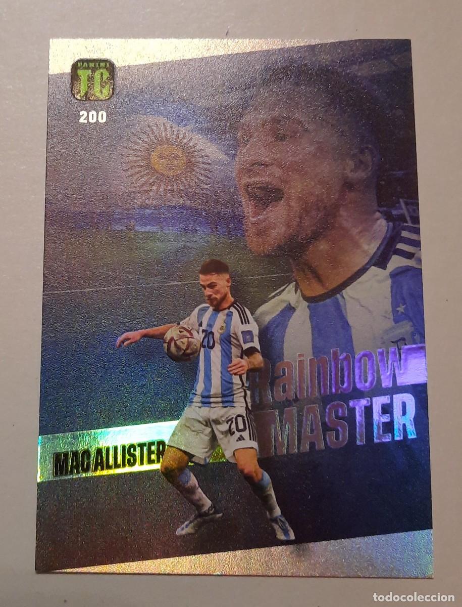 Cromos de f&uacute;tbol: Mac Allister Rainbow Master #200 Argentina Top Class 2023