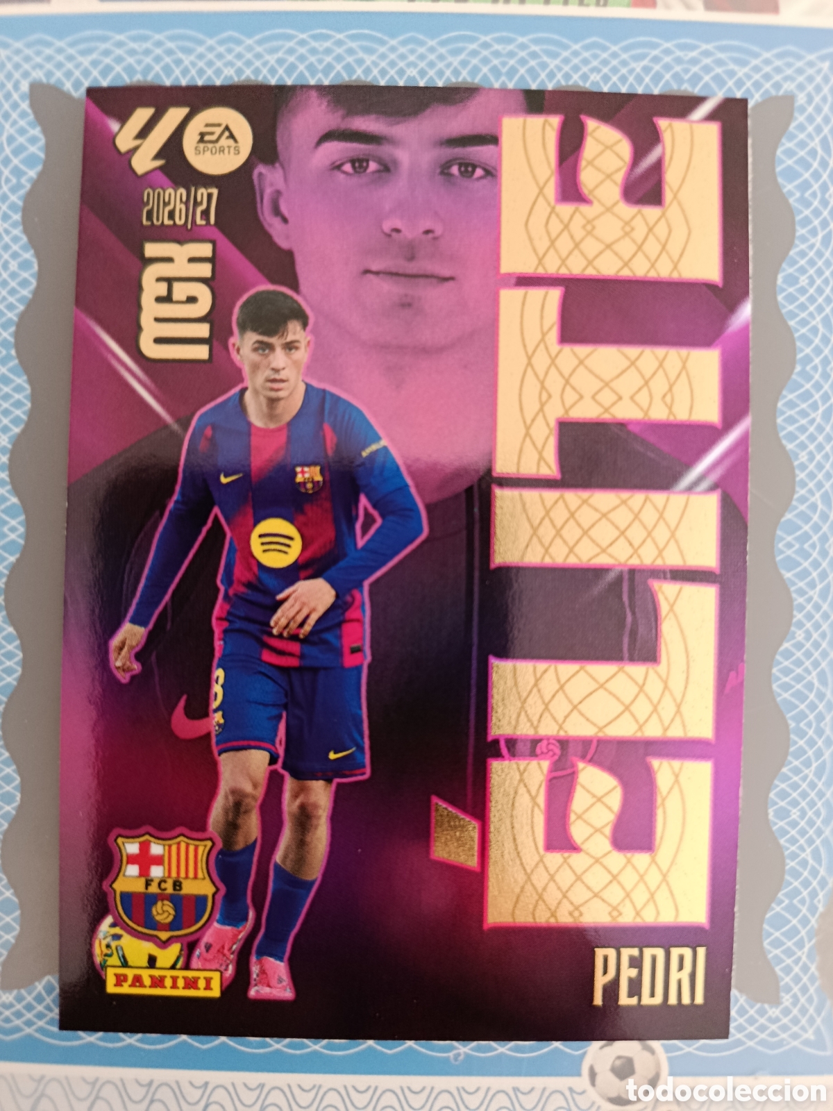 Cromos de f&uacute;tbol: MEGACRACKS 2026 2027 - PANINI - N&ordm; 15 PEDRI BARCELONA ELITE