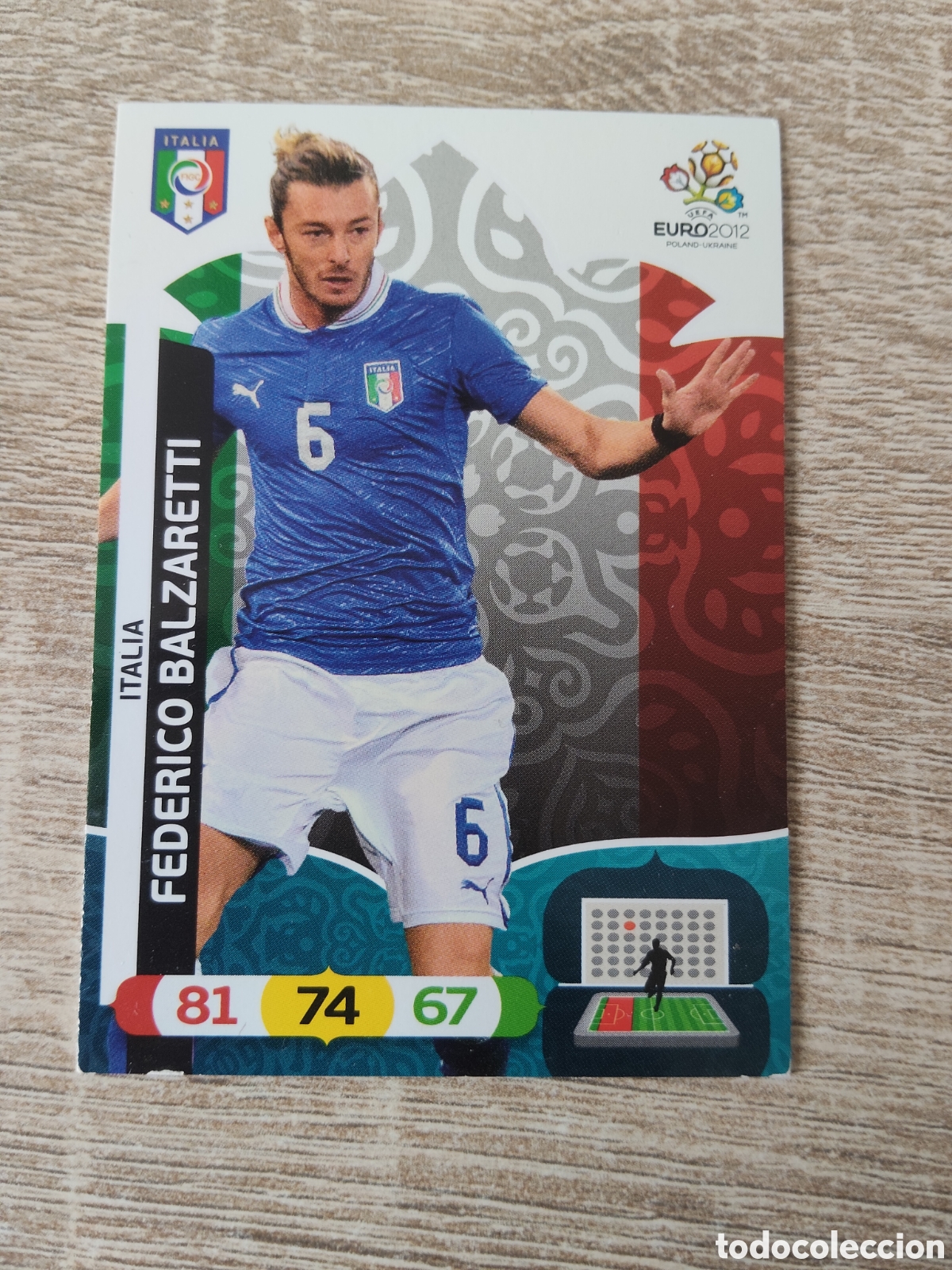 Cromos de f&uacute;tbol: Panini Adrenalyn euro 2012 Federico Balzaretti Italia