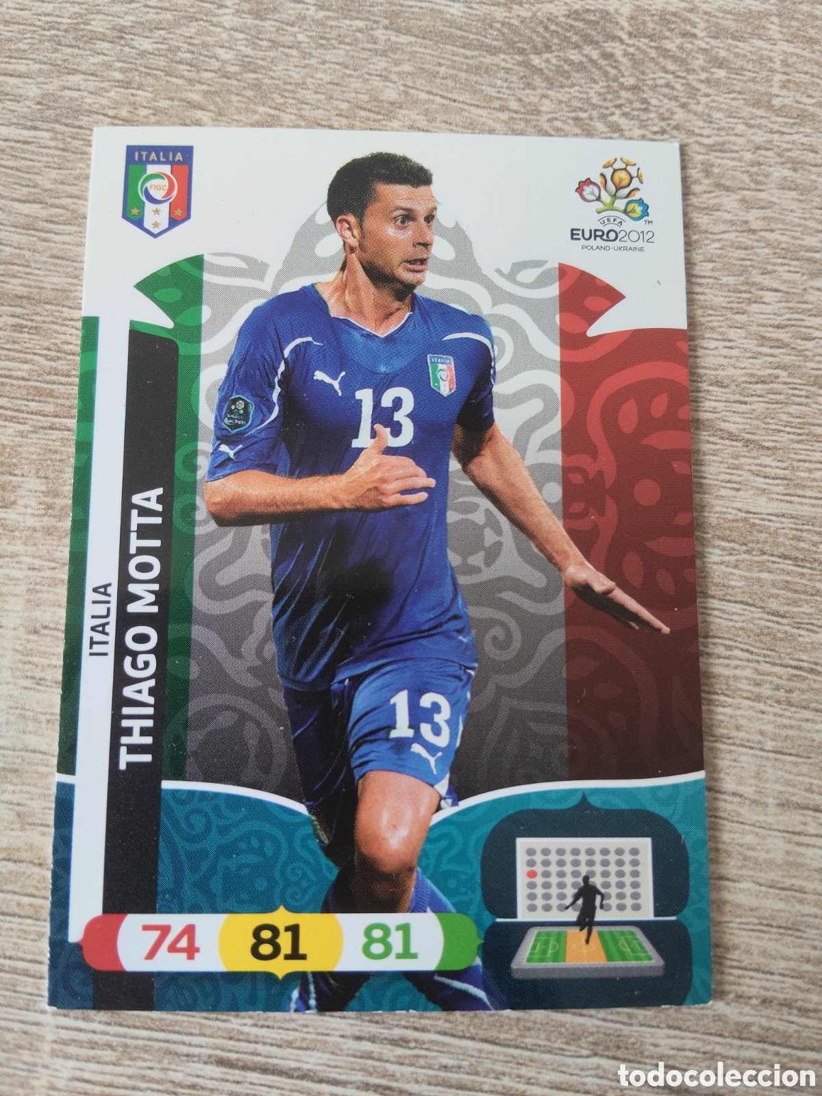 Cromos de f&uacute;tbol: Panini Adrenalyn euro 2012 Thiago Motta Italia
