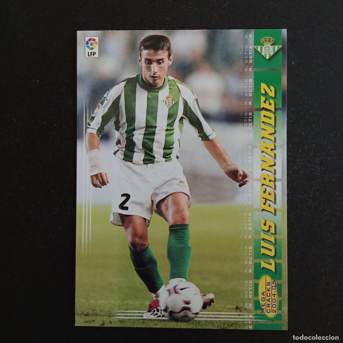 Cromos de f&uacute;tbol: 80 LUIS FERNANDEZ BETIS LIGA 2004 2005 04 05 MEGACRACKS PANINI -