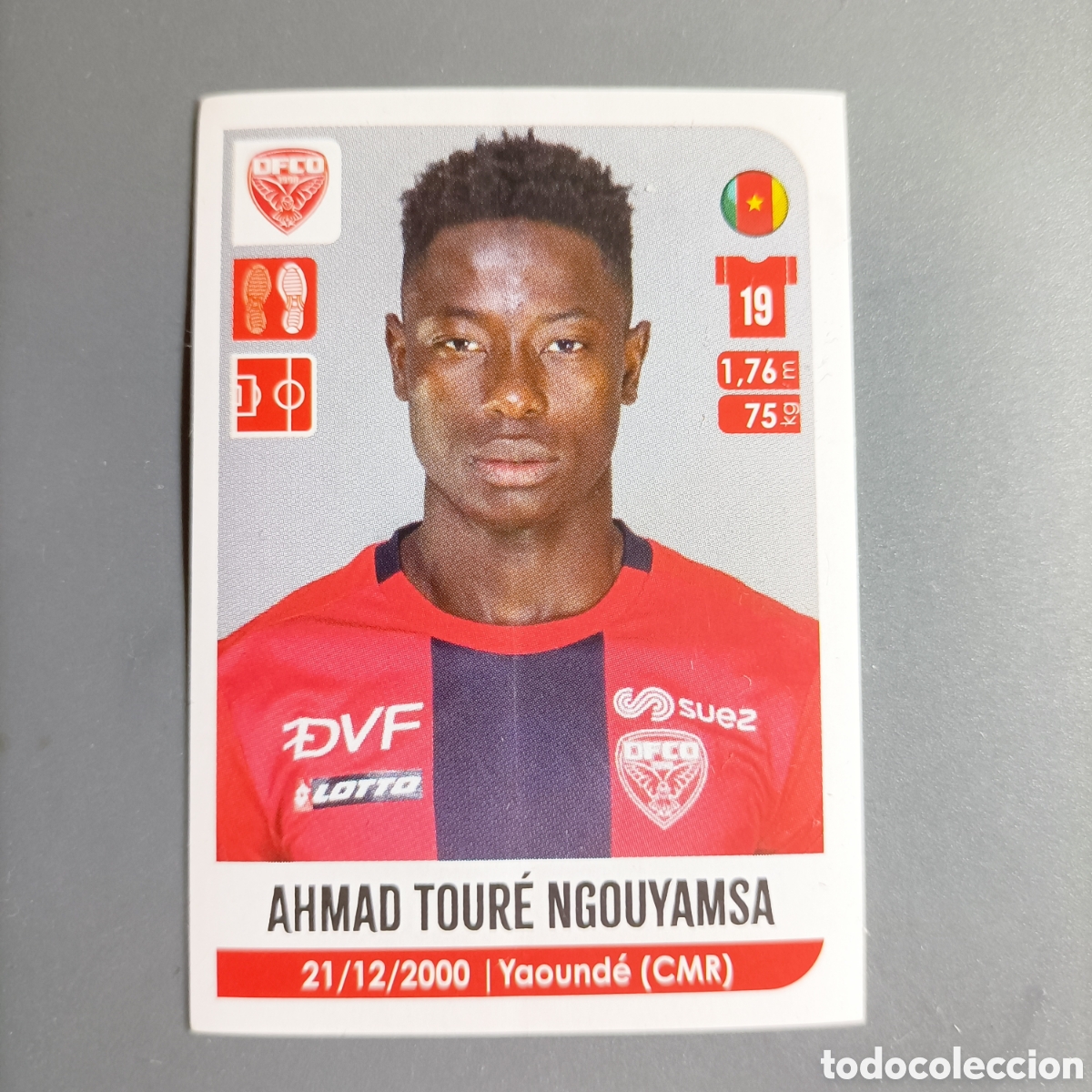 Cromos de f&uacute;tbol: Cromo Panini Foot 2021 - Championnat de France 2020-2021 (DIJON FCO) №95 AHMAD TOURE NGOUYAMSA