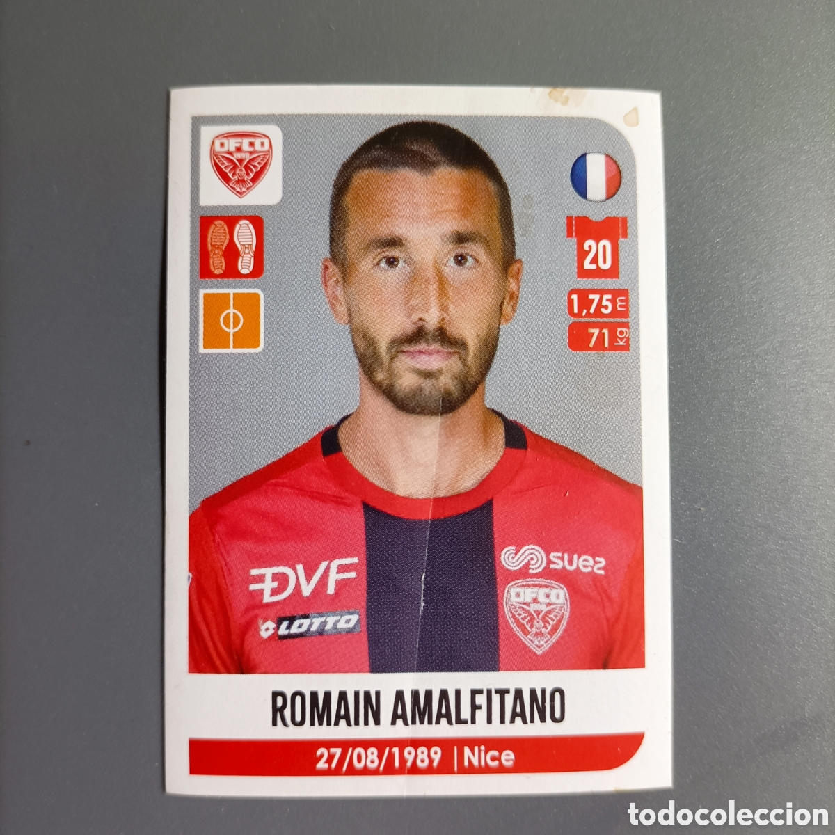 Cromos de f&uacute;tbol: Cromo Panini Foot 2021 - Championnat de France 2020-2021 (DIJON FCO) №98 ROMAIN AMALFITANO