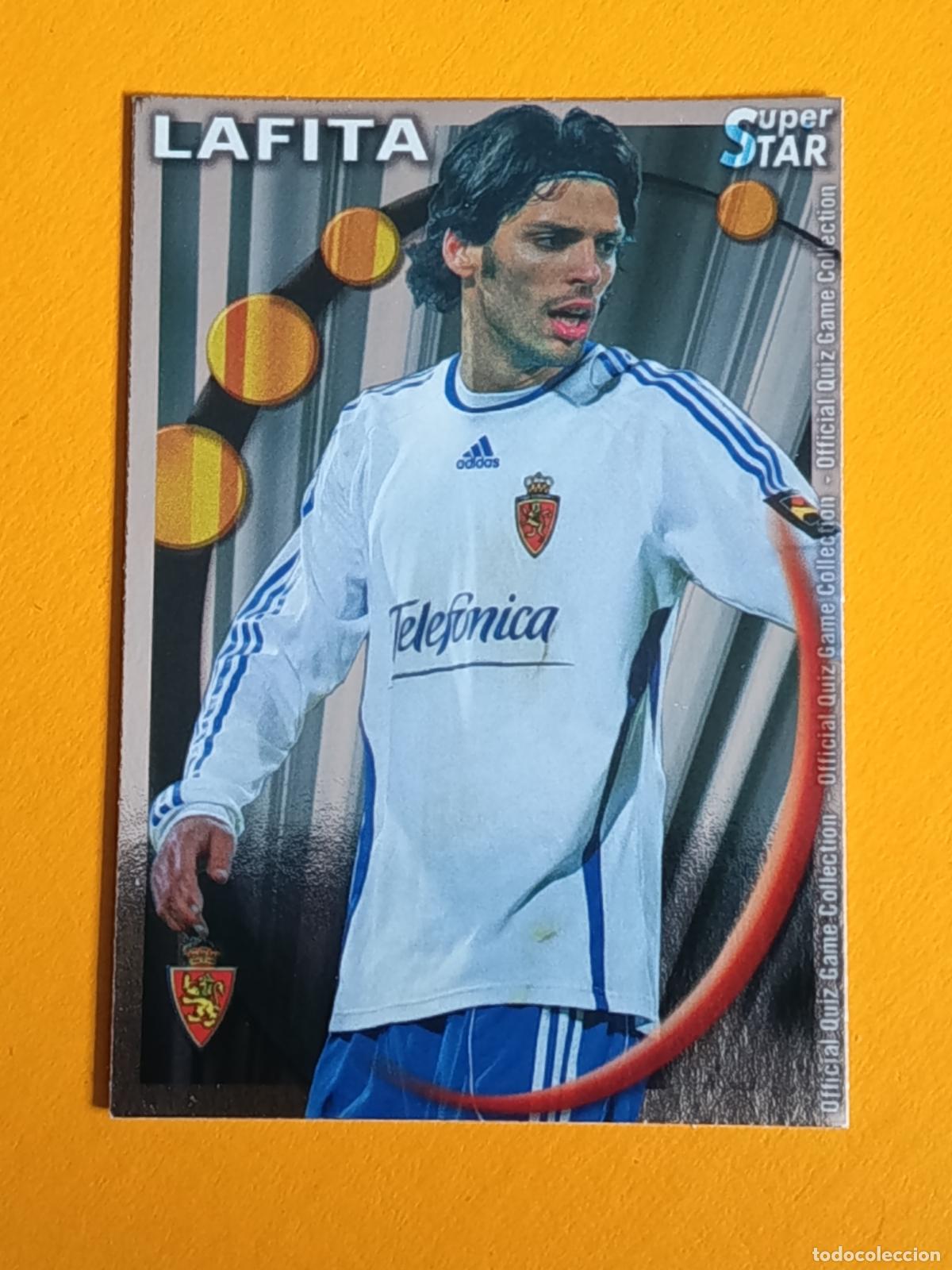 Cromos de f&uacute;tbol: 375 LAFITA. SUPERSTAR BRILLO LISO. REAL ZARAGOZA. FICHAS QUIZ LIGA 2011. MUNDICROMO