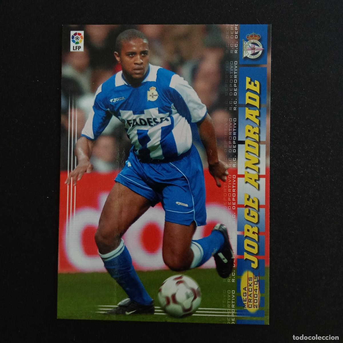 Cromos de f&uacute;tbol: 95 JORGE ANDRADE DEPORTIVO LA CORU&Ntilde;A LIGA 2004 2005 04 05 MEGACRACKS PANINI -