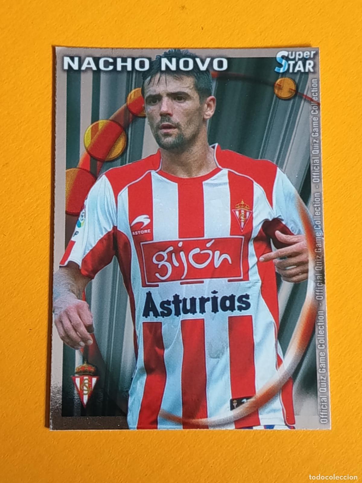 Cromos de f&uacute;tbol: 405 NACHO NOVO. SUPERSTAR BRILLO LISO. SPORTING DE GIJ&Oacute;N. FICHAS QUIZ LIGA 2011. MUNDICROMO