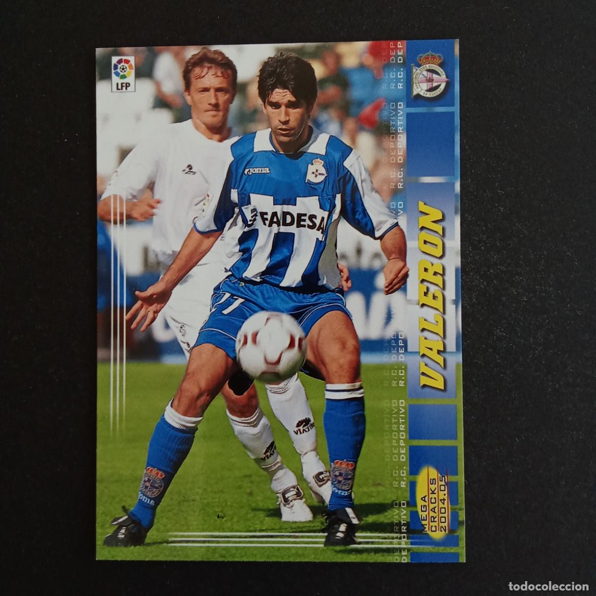 Cromos de f&uacute;tbol: 105 VALERON DEPORTIVO LA CORU&Ntilde;A LIGA 2004 2005 04 05 MEGACRACKS PANINI -