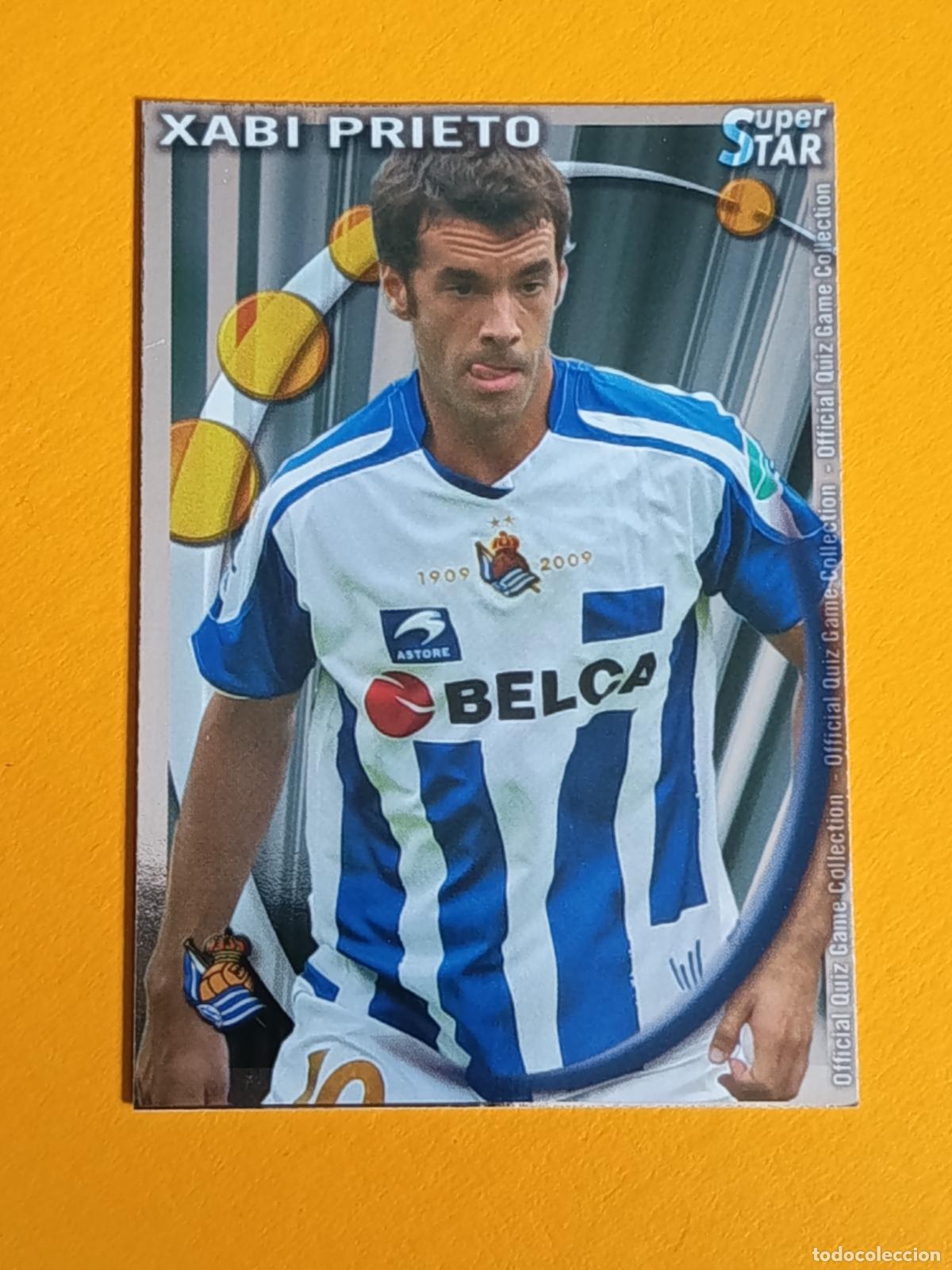 Cromos de f&uacute;tbol: 483 XABI PRIETO. SUPERSTAR BRILLO LISO. REAL SOCIEDAD. FICHAS QUIZ LIGA 2011. MUNDICROMO
