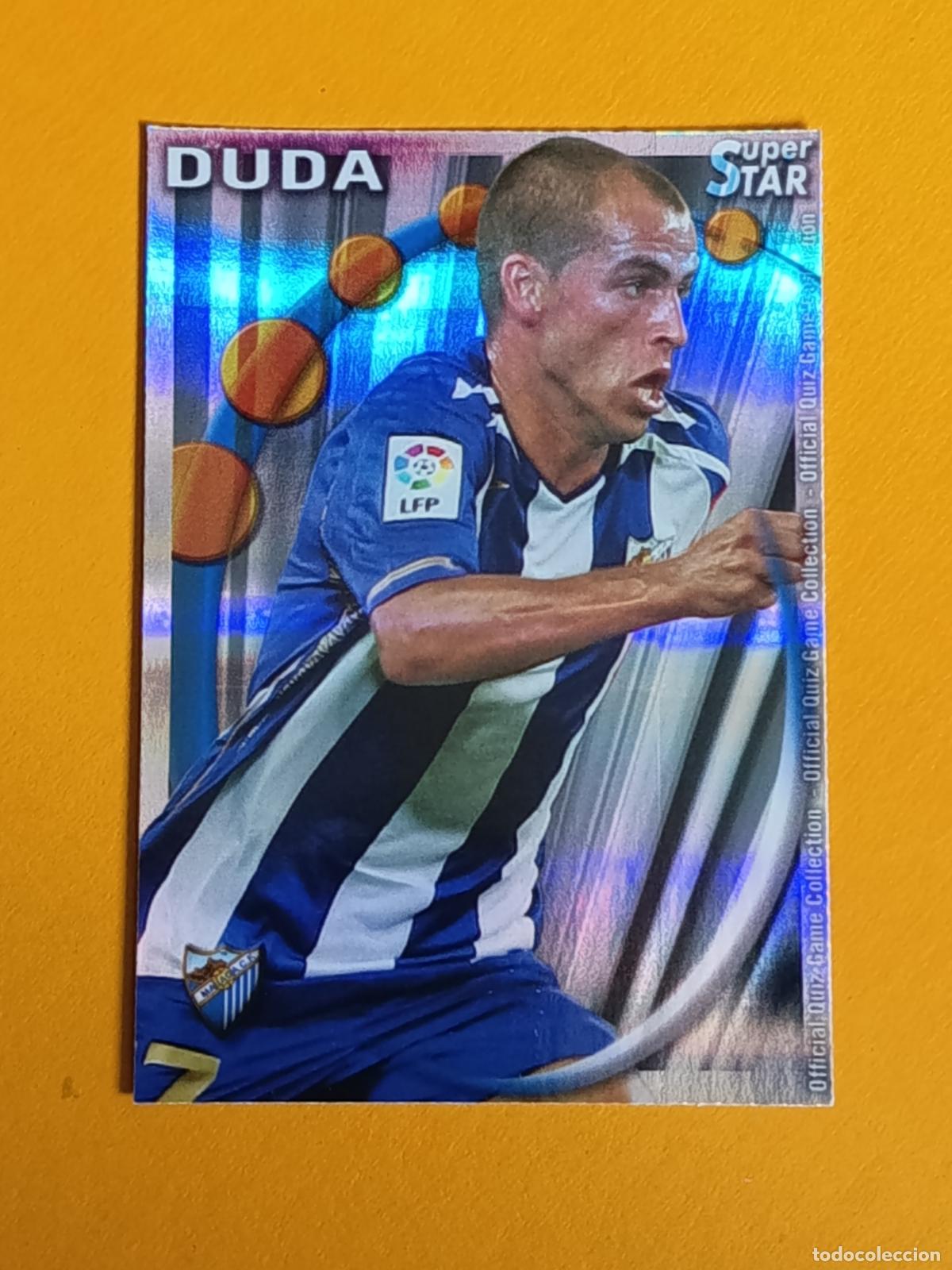Cromos de f&uacute;tbol: 456 DUDA. SUPERSTAR BRILLO RAYAS HORIZONTALES. M&Aacute;LAGA CF. FICHAS QUIZ LIGA 2011. MUNDICROMO