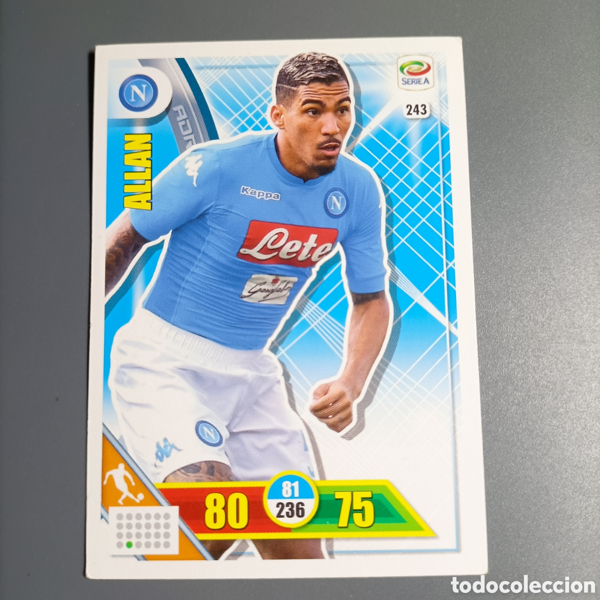 Cromos de f&uacute;tbol: Card Panini Calciatori Adrenalyn XL 2017-2018 - ALLAN (Napoli) №243