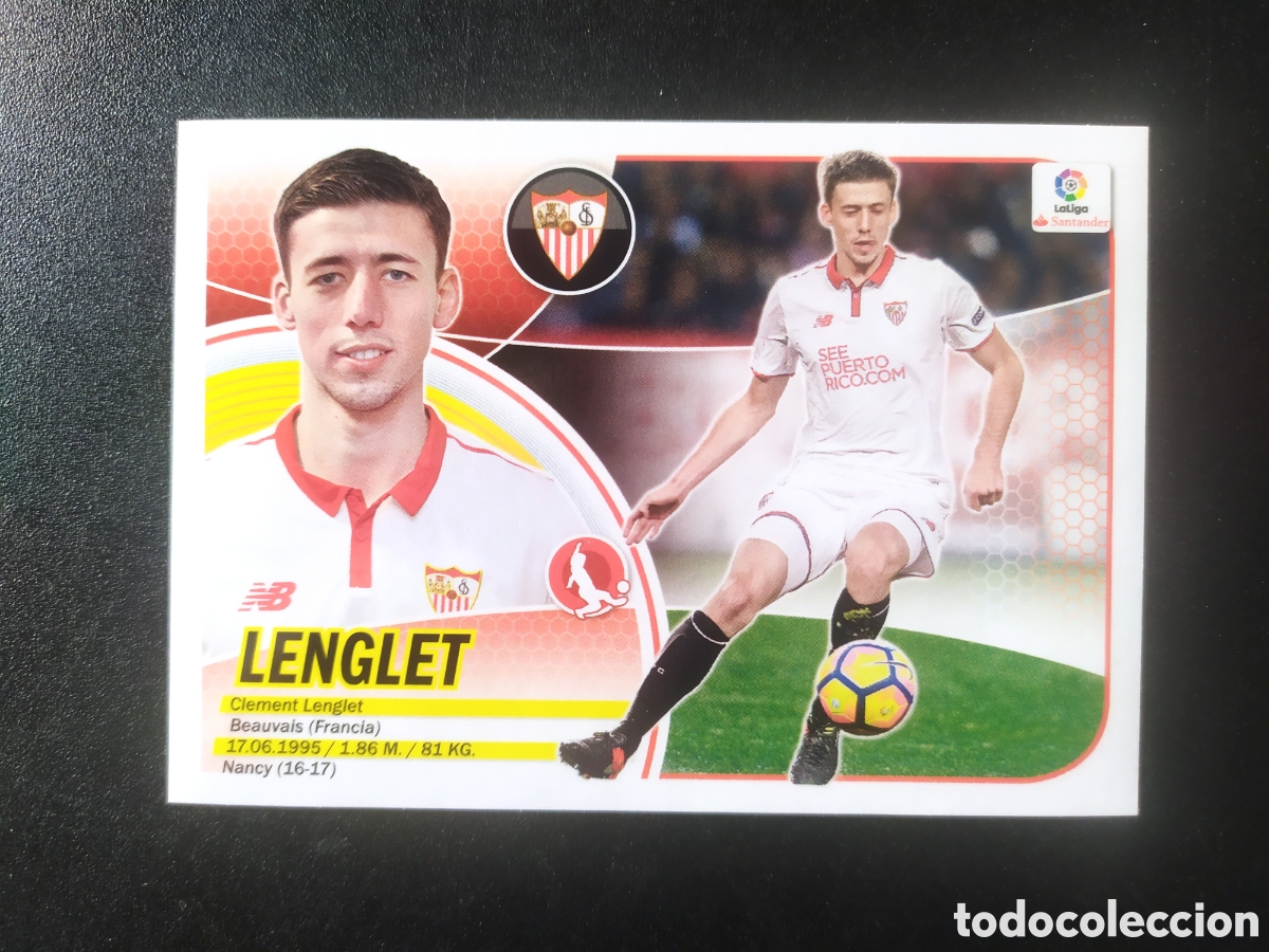 Cromos de f&uacute;tbol: Liga este 2016 2017 16 17 panini Lenglet mercado invierno n&deg; 32 Sevilla