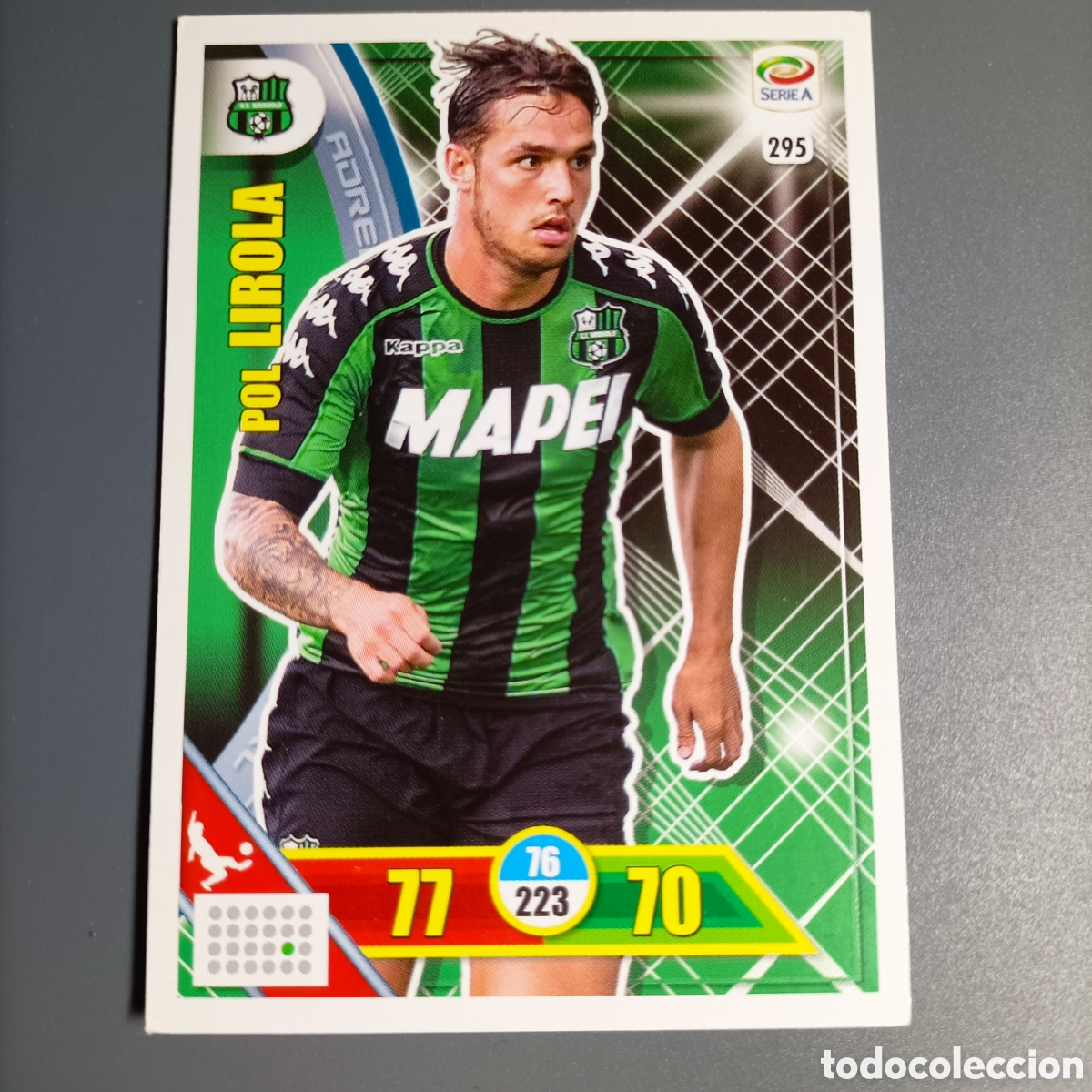 Cromos de f&uacute;tbol: Card Panini Calciatori Adrenalyn XL 2017-2018 - POL LIROLA (Sassuolo) №295