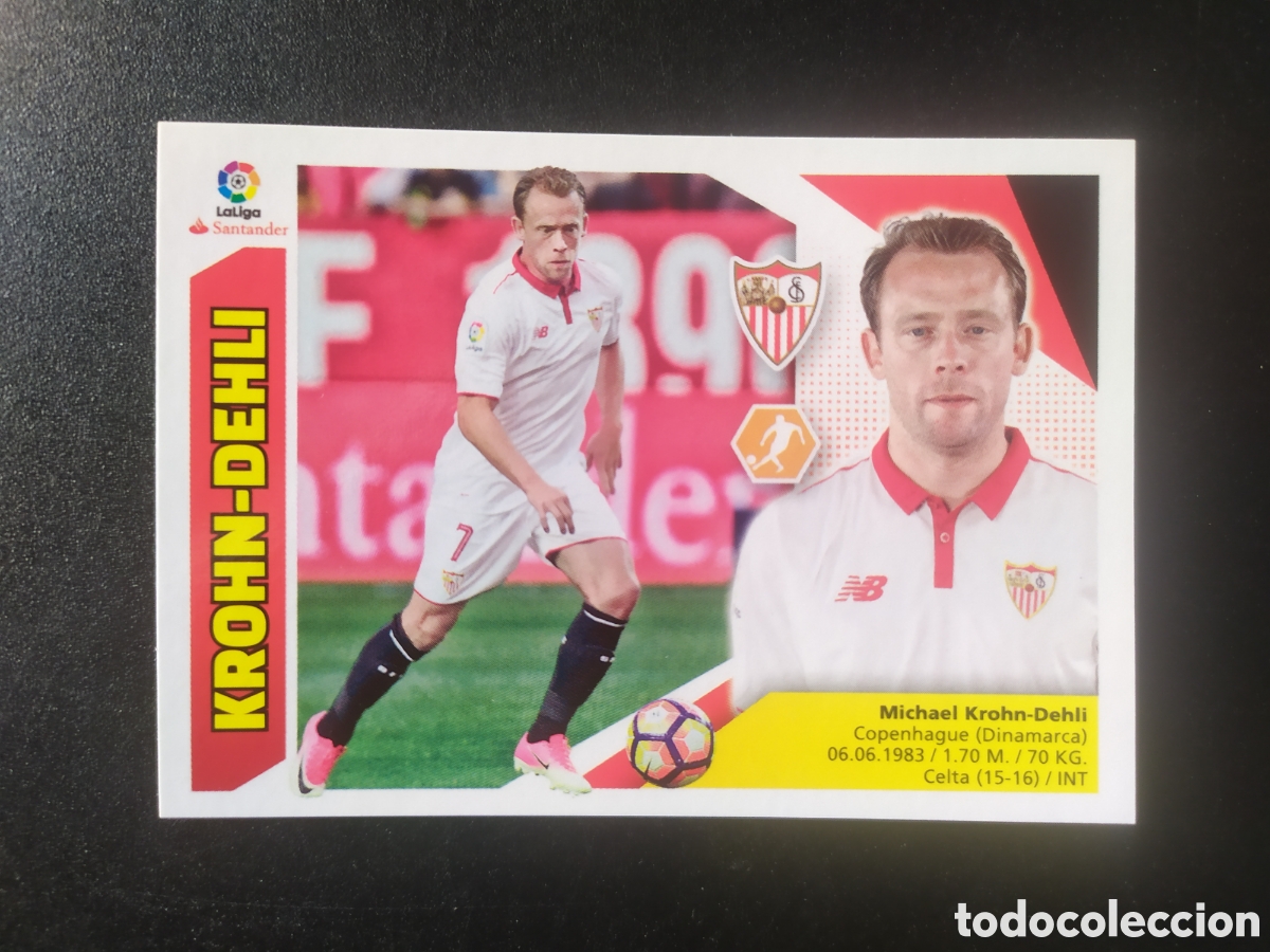 Cromos de f&uacute;tbol: Liga este 2017 2018 17 18 panini Krohn-Dehli n&deg; 9 Sevilla