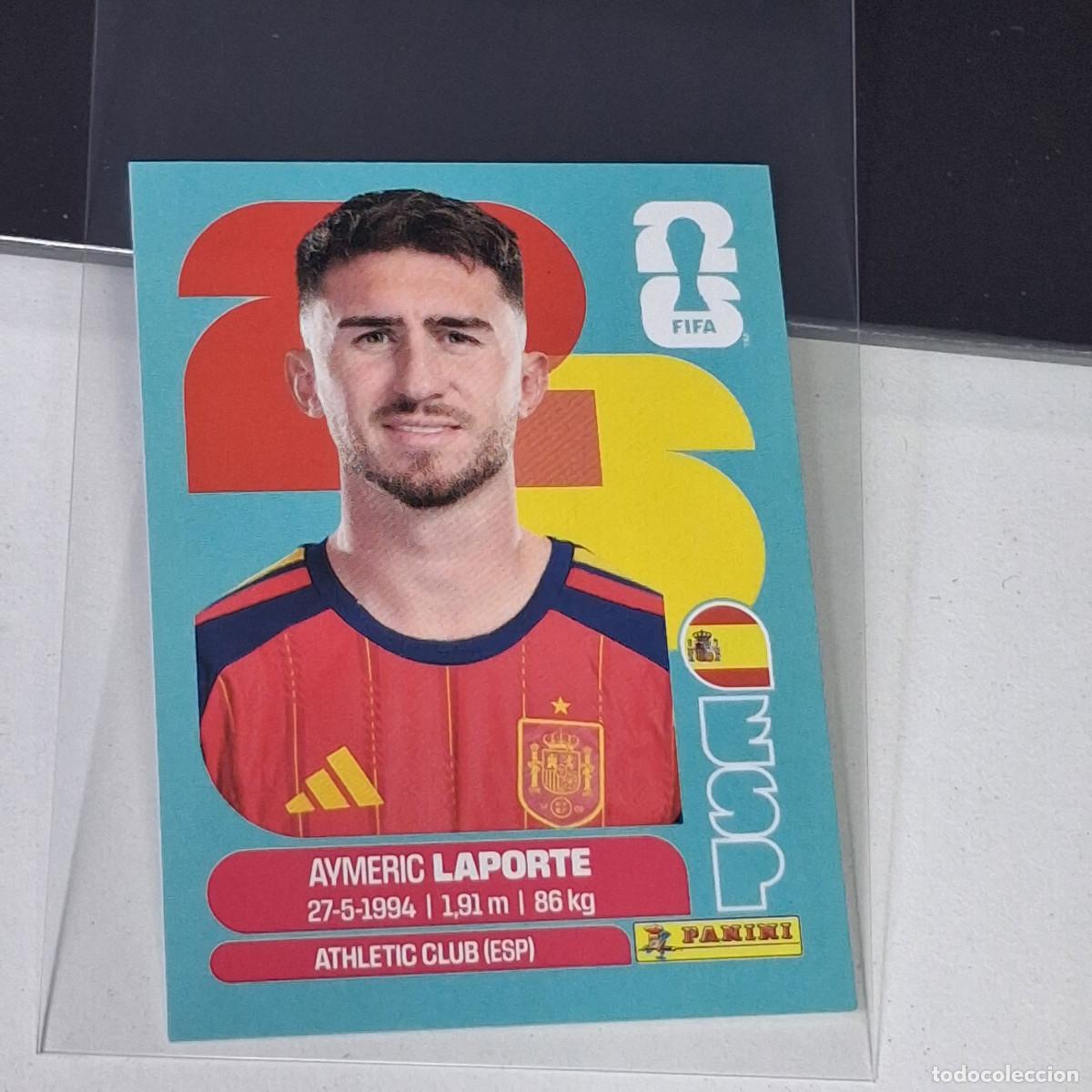 Cromos de f&uacute;tbol: B68 ESP4 ESP 4 AYMERIC LAPORTE ESPA&Ntilde;A SPAIN MUNDIAL FIFA WORLD CUP 2026 STICKER PANINI