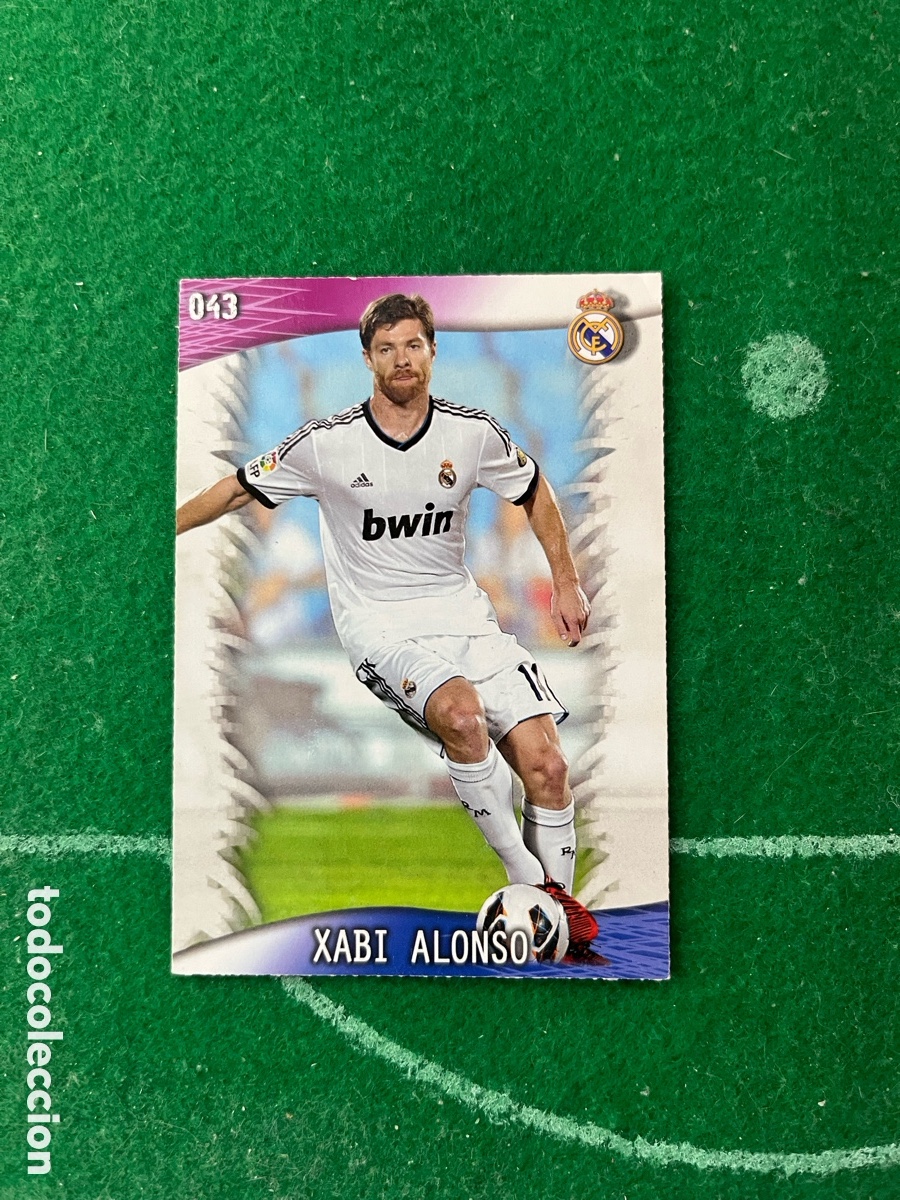 Cromos de f&uacute;tbol: 43 XABI ALONSO REAL MADRID LAS FICHAS DE LA LIGA 2013 2014 MUNDICROMO