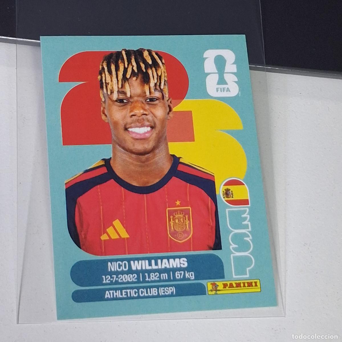 Cromos de f&uacute;tbol: B68 ESP 17 ESP17 NICO WILLIAMS ESPA&Ntilde;A ESP SPAIN MUNDIAL FIFA WORLD CUP 2026 STICKER PANINI