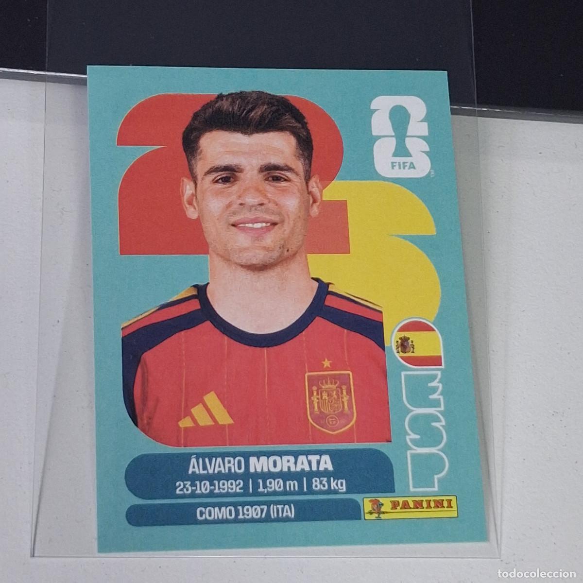 Cromos de f&uacute;tbol: B68 ESP19 &Aacute;LVARO MORATA 19 ESPA&Ntilde;A ESP SPAIN MUNDIAL FIFA WORLD CUP 2026 STICKER PANINI