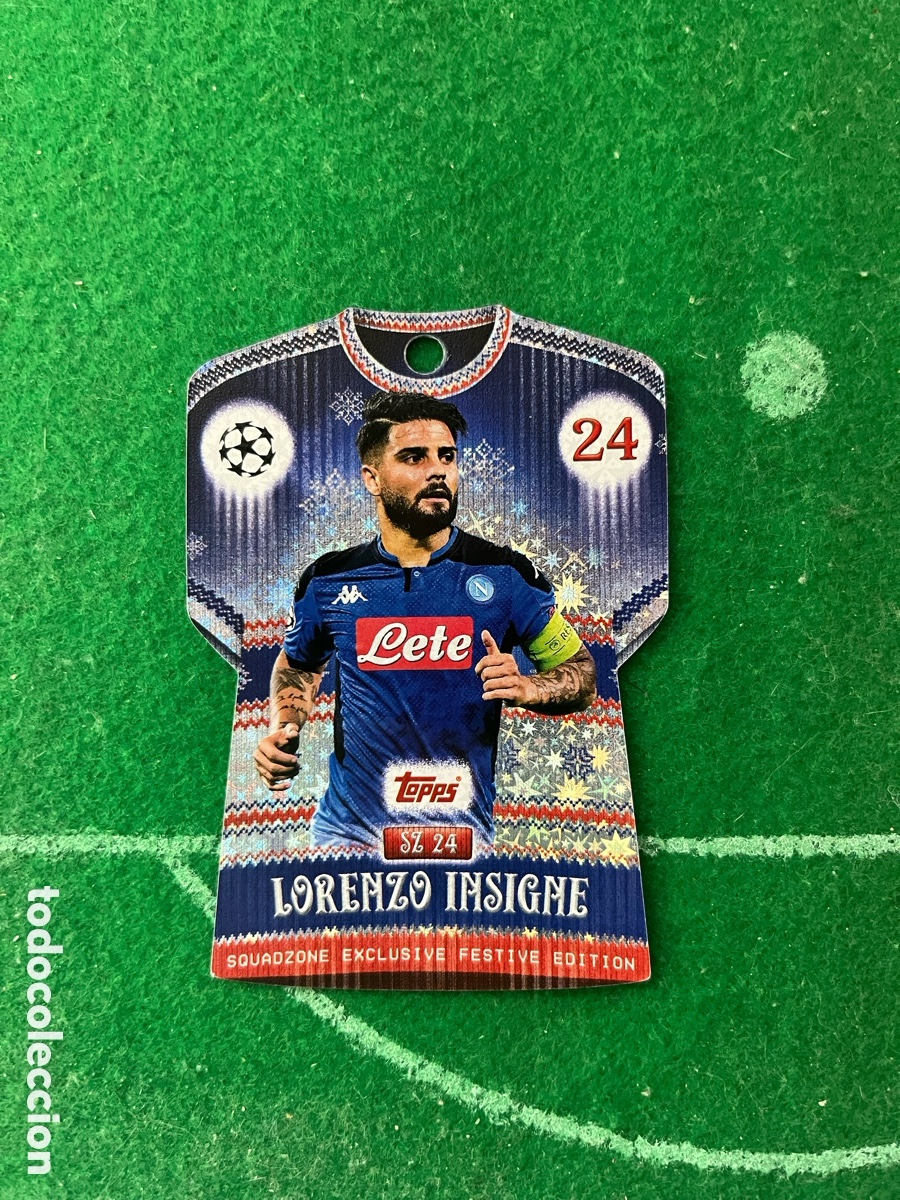 Cromos de f&uacute;tbol: SZ 24 LORENZO INSIGNE N&Aacute;POLES SQUADZONE CALENDARIO ADVIENTO MATCH ATTAX 2025 2026 TOPPS
