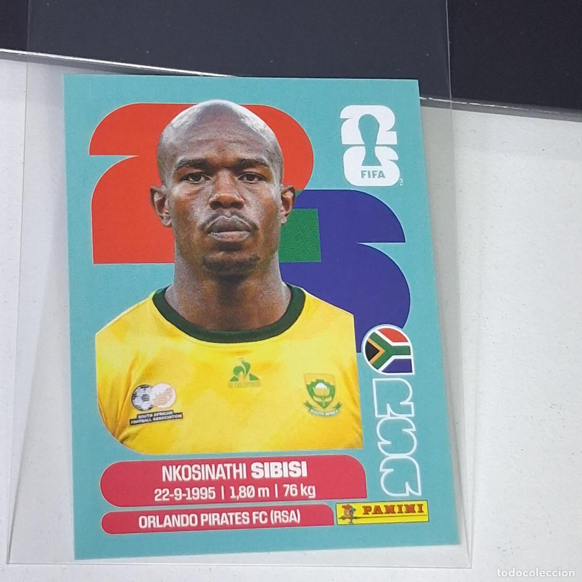 Cromos de f&uacute;tbol: B68 RSA10 NKOSINATHI SIBISI 10 SUD&Aacute;FRICA RSA SOUTH AFRIKA MUNDIAL FIFA WORLD CUP 2026 STICKER PANINI