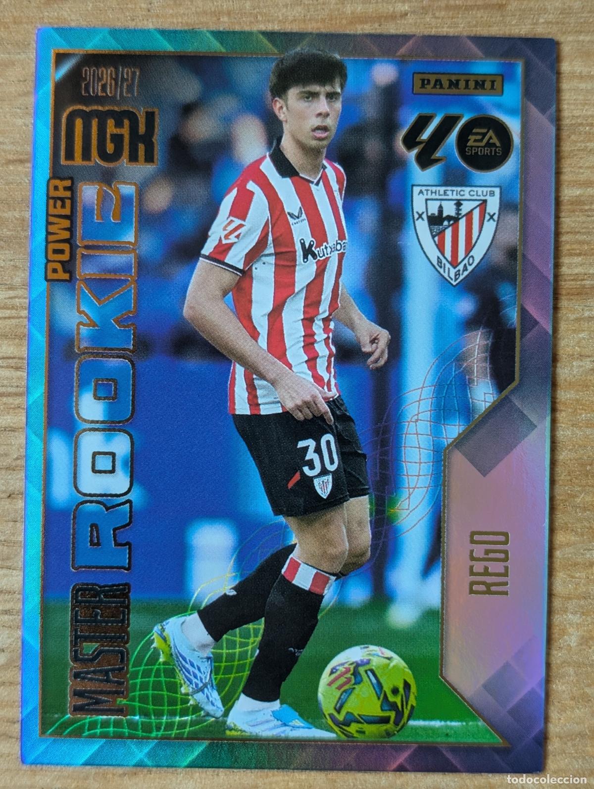 Cromos de f&uacute;tbol: PANINI MEGACRACKS 26/27 2026/2027 #418P REGO (ATHLETIC CLUB) MASTER ROOKIE POWER