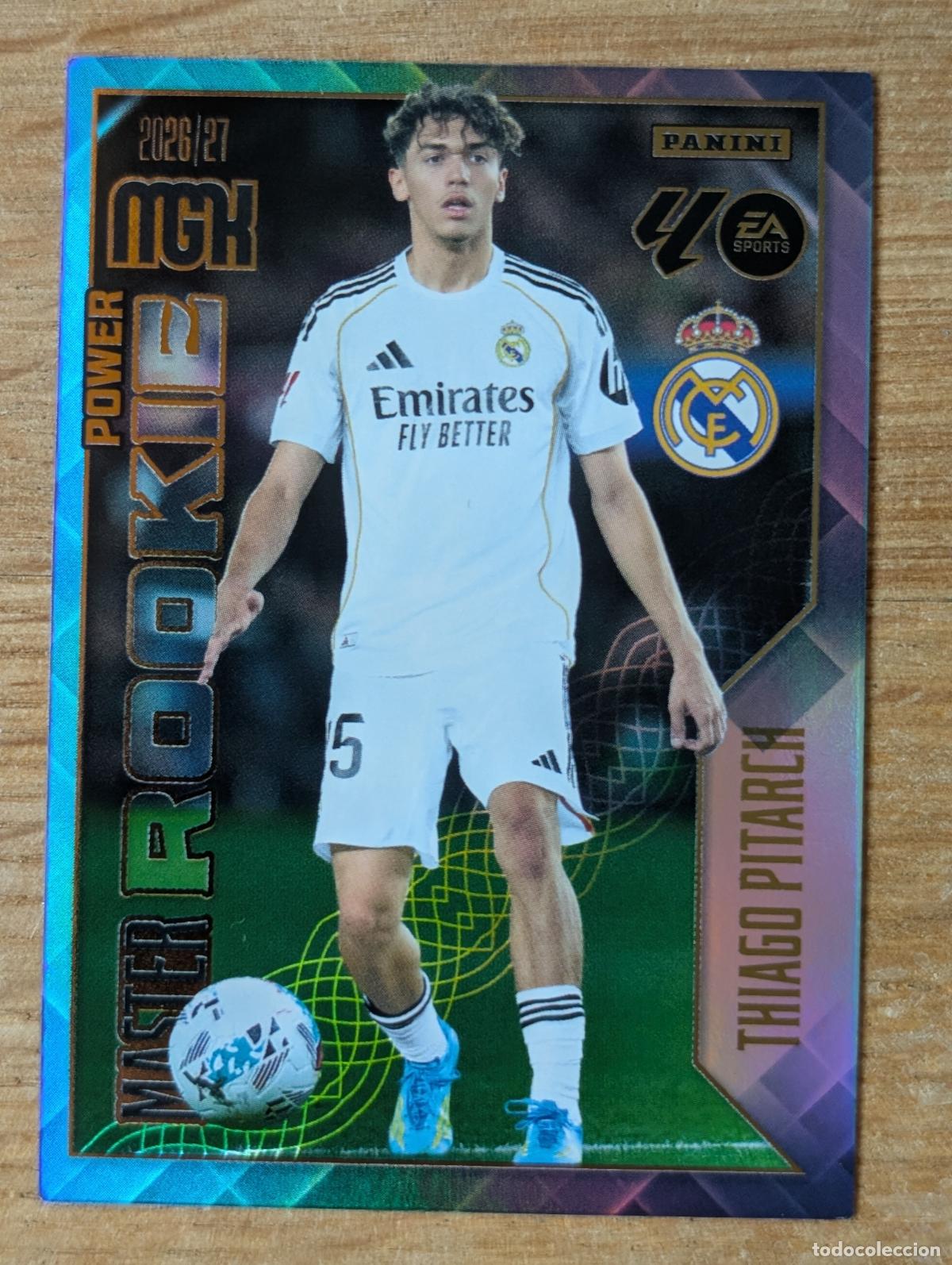 Cromos de f&uacute;tbol: PANINI MEGACRACKS 26/27 2026/2027 #419P THIAGO PITARCH (REAL MADRID) MASTER ROOKIE POWER