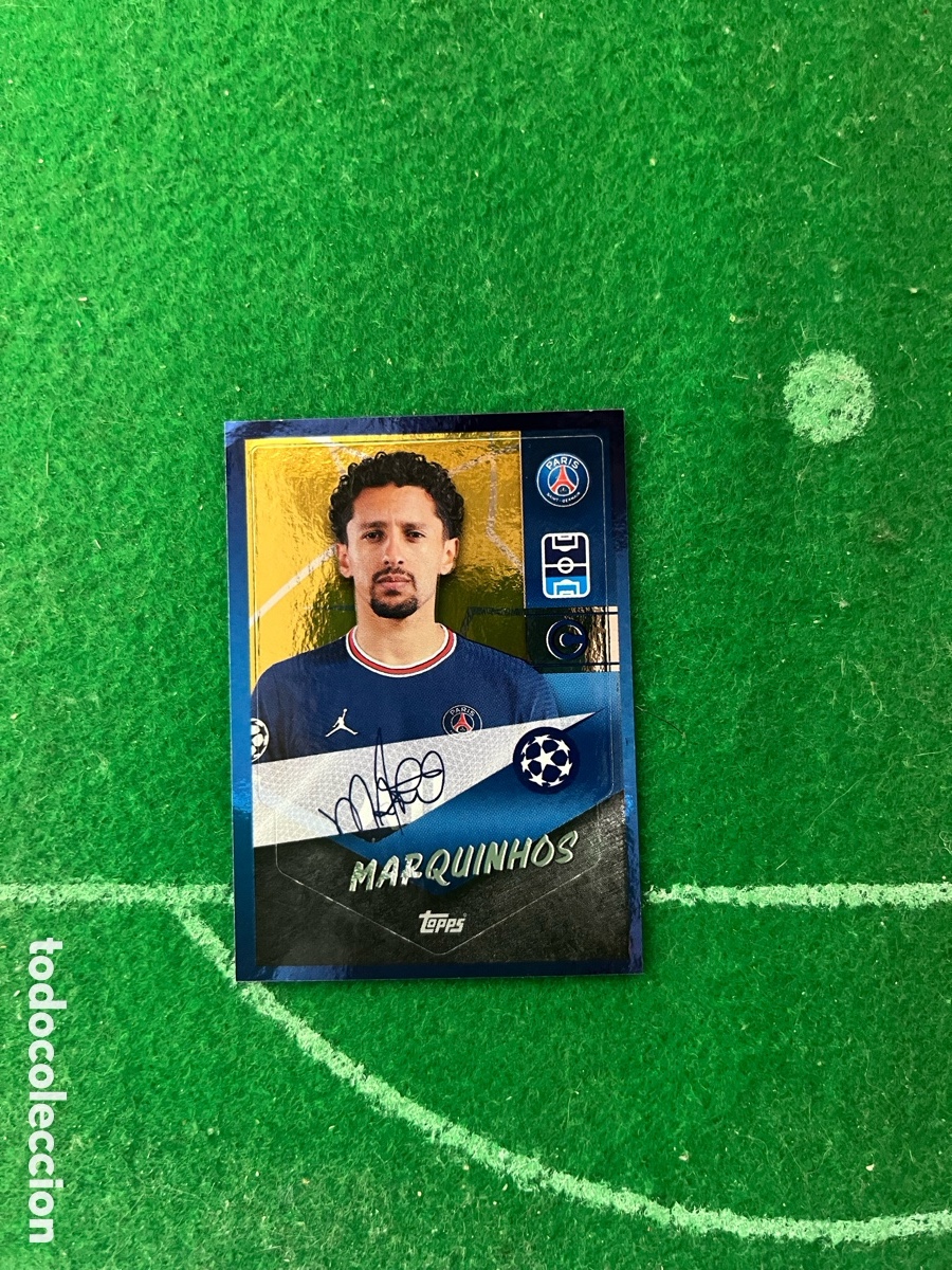 Cromos de f&uacute;tbol: 91 MARQUINHOS PARIS SAINT GERMAIN CHAMPIONS LEAGUE 2021 2022 TOPPS
