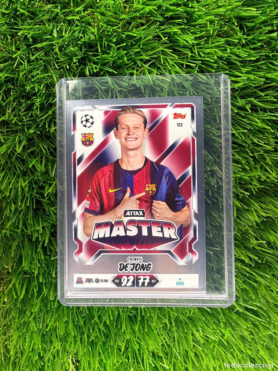 Cromos de f&uacute;tbol: N&ordm; 123 Frenkie de Jong Attax Master FC Barcelona Match Attax 26 27