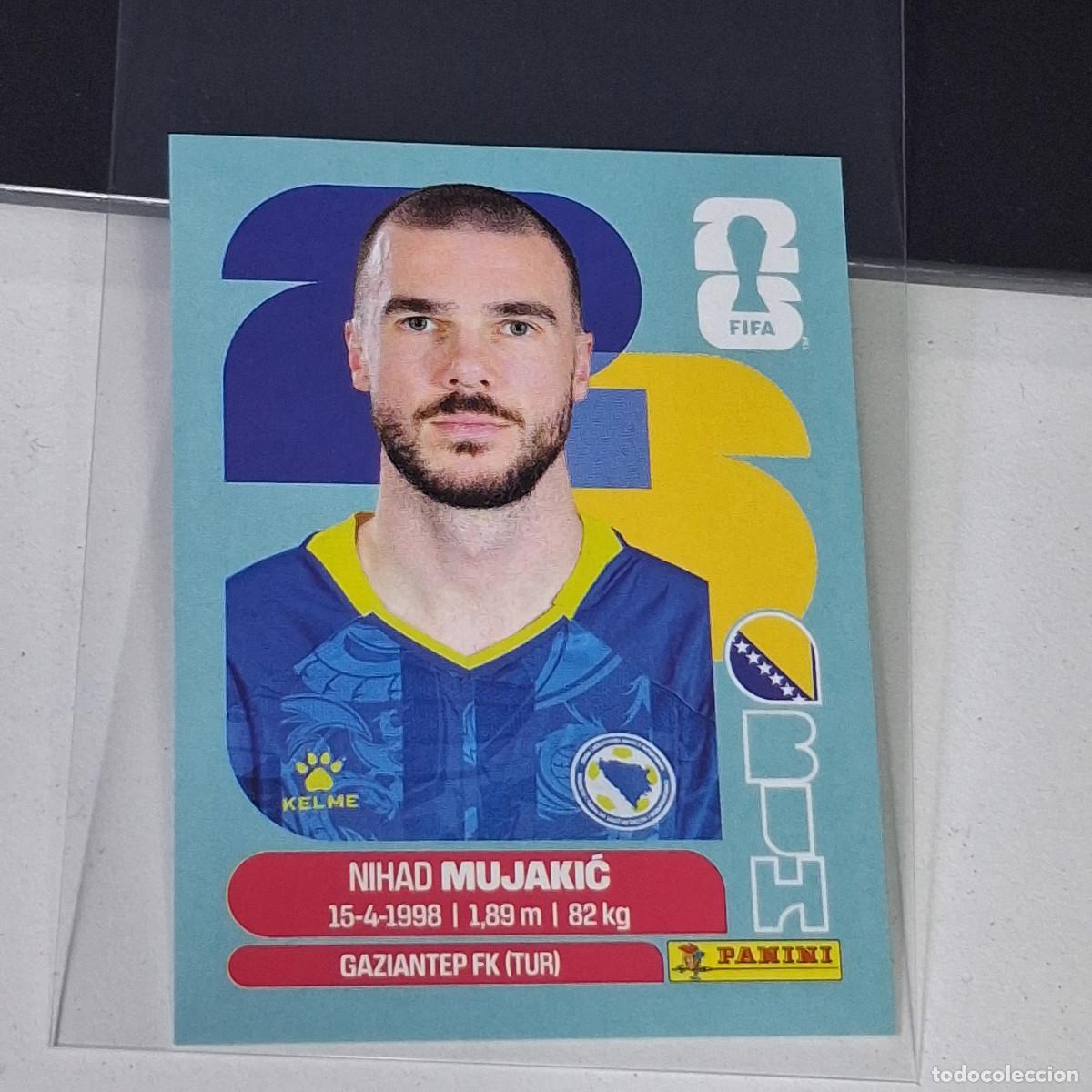 Cromos de f&uacute;tbol: B68 BIH6 NIHAD MUJAKIĆ 6 BOSNIA HERZEGOVINA BIH MUNDIAL FIFA WORLD CUP 2026 STICKER PANINI