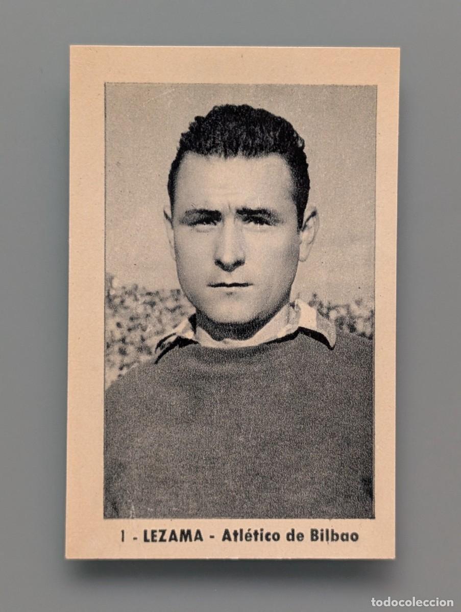 Cromos de f&uacute;tbol: DIFICIL CROMO RARE CARD LEZAMA ATHLETIC ATLETICO BILBAO ED RUIZ ROMERO 1952 1952/53 1953 VIZCAYA