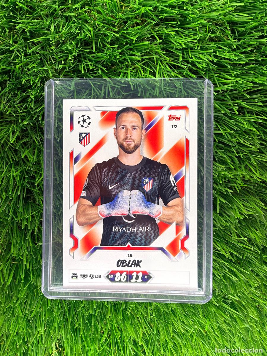 Cromos de f&uacute;tbol: N&ordm; 172 Jan Oblak Atl&eacute;tico de Madrid Match Attax 26 27