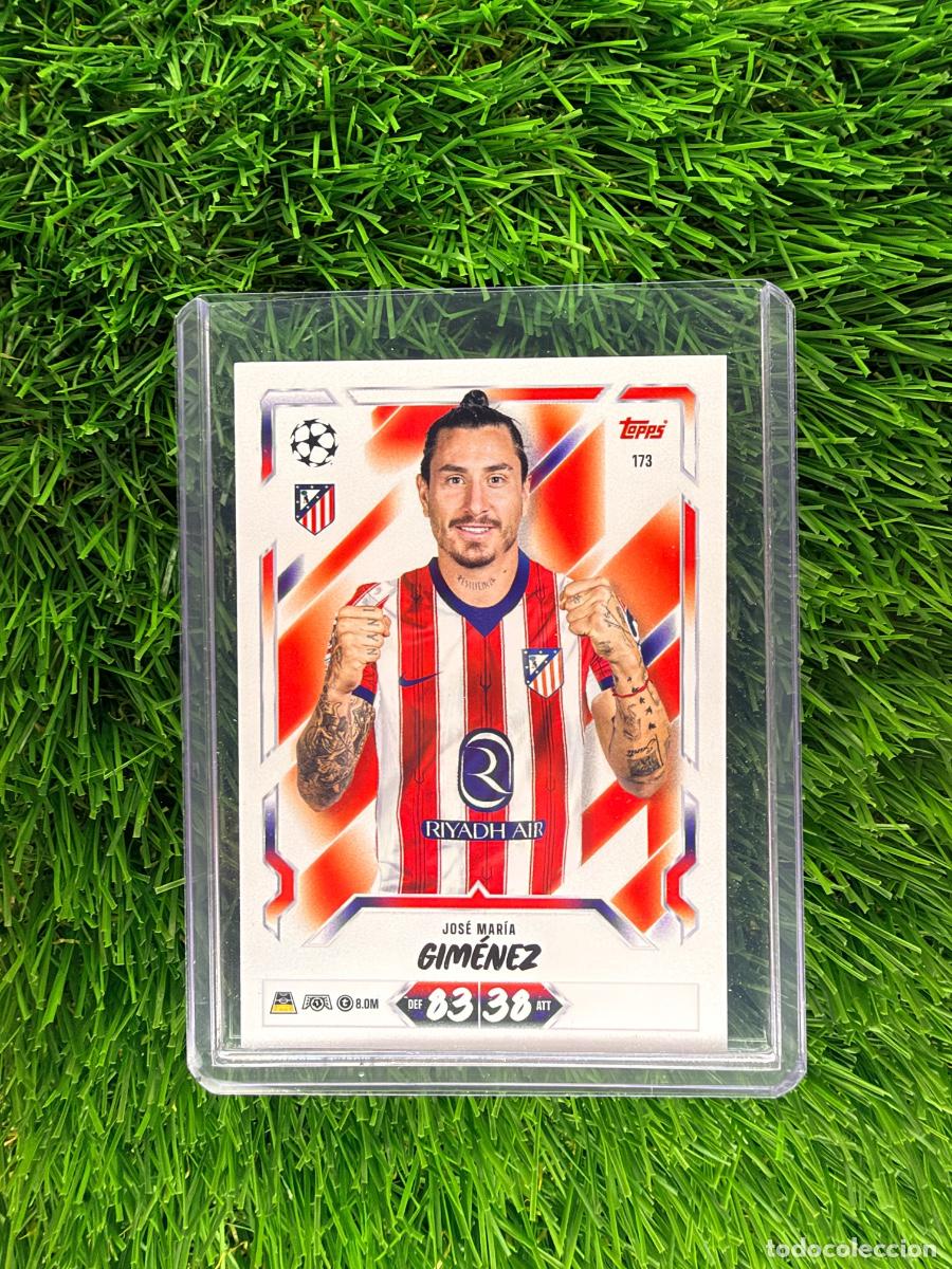 Cromos de f&uacute;tbol: N&ordm; 173 Jos&eacute; Mar&iacute;a Gim&eacute;nez Atl&eacute;tico de Madrid Match Attax 26 27