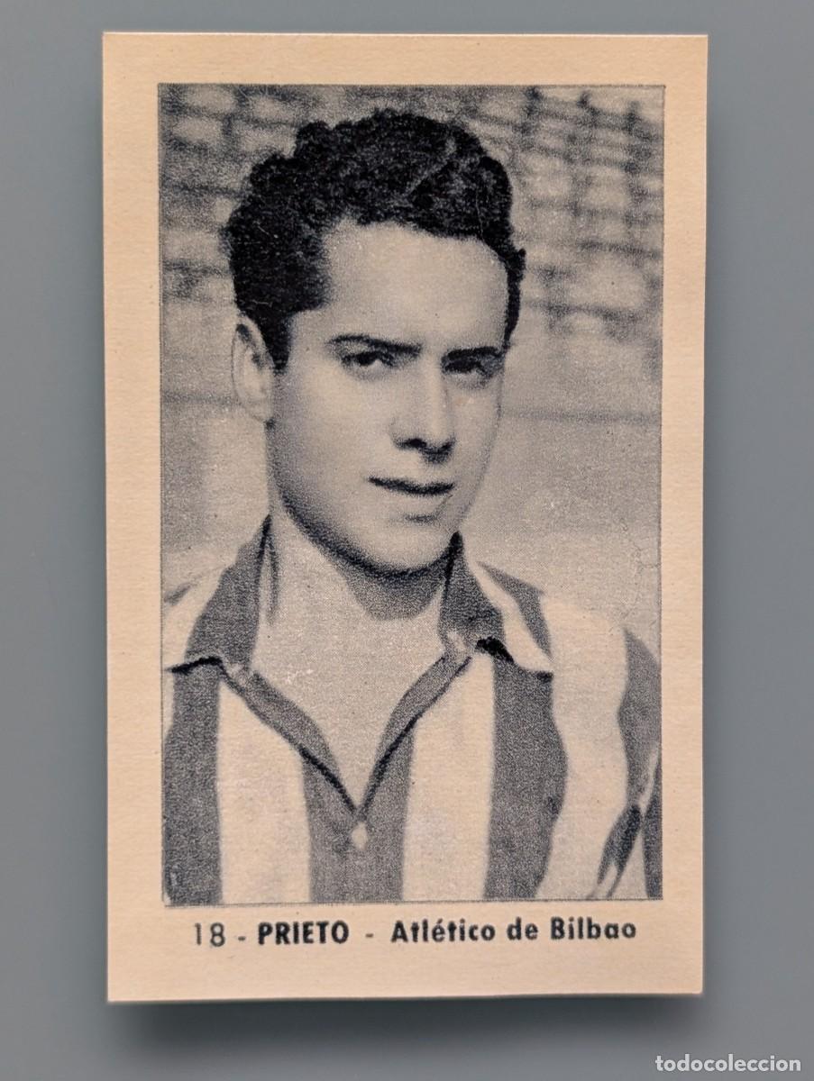 Cromos de f&uacute;tbol: DIFICIL CROMO RARE CARD PRIETO ATHLETIC ATLETICO BILBAO ED RUIZ ROMERO 1952 1952/53 1953 VIZCAYA